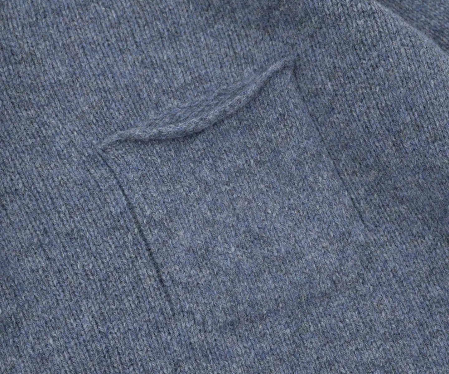 THE V-NECK SHETLAND Knitwear SMALL / MEDIUM BLUE - BRUT Clothing US