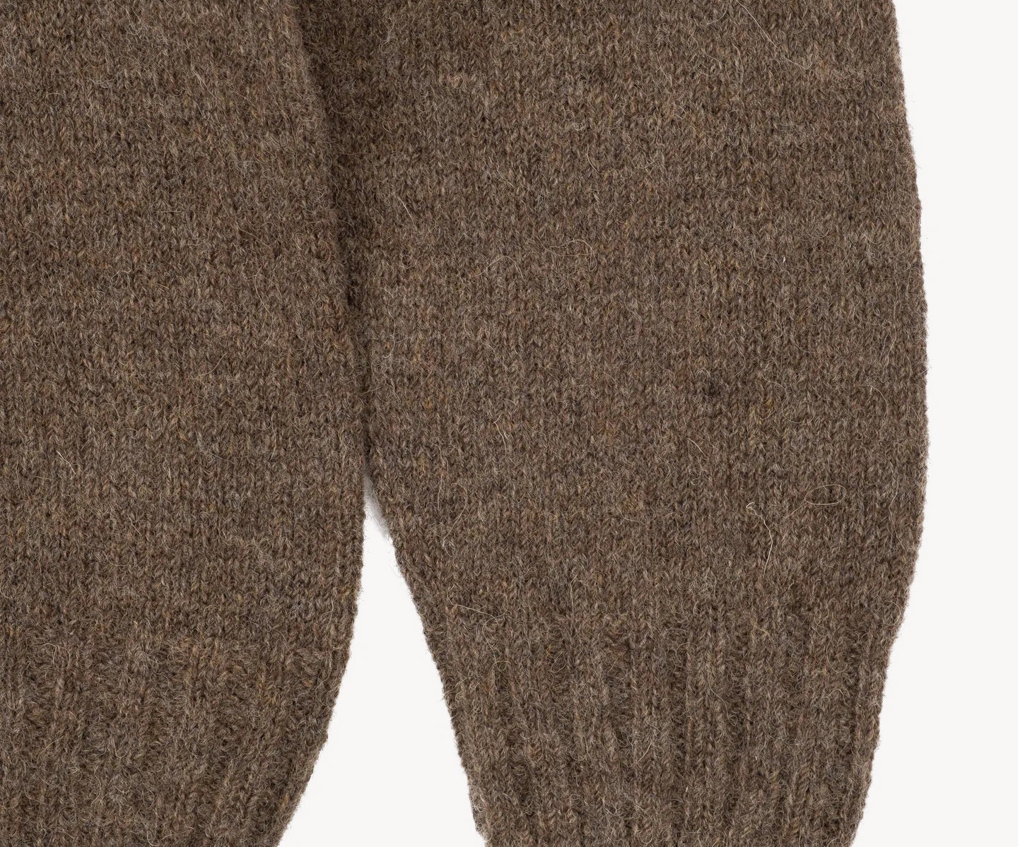 THE V-NECK SHETLAND Knitwear SMALL / BROWN - BRUT Clothing US