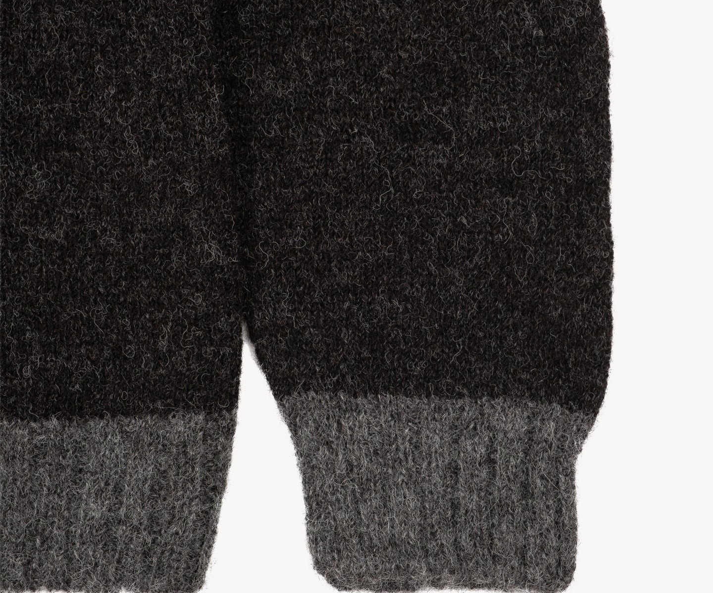 THE V-NECK SHETLAND Knitwear SMALL / DARK GREY - BRUT Clothing US