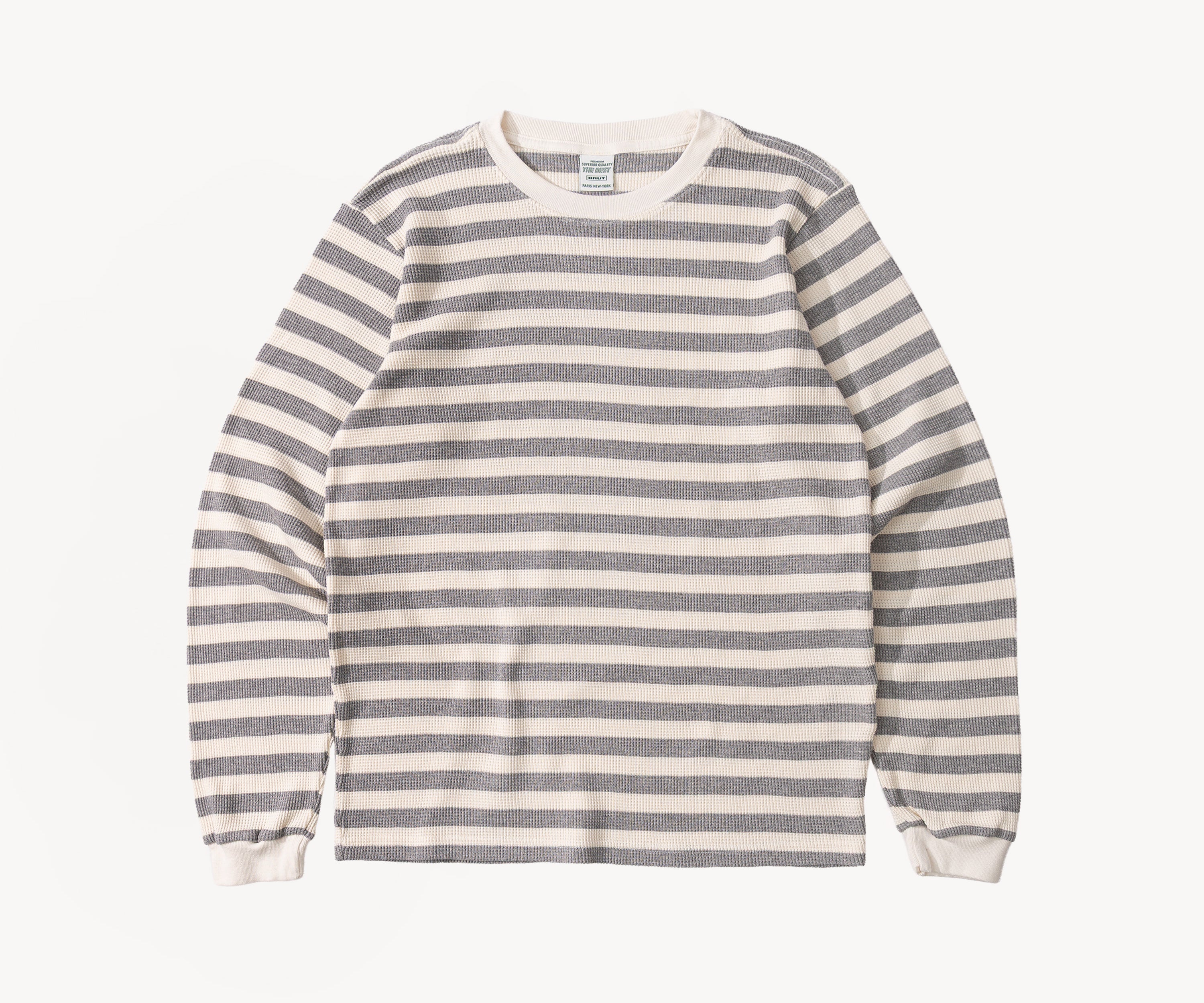 THE BEST THERMAL T-Shirts X-SMALL / GREY / CREAM - BRUT Clothing US