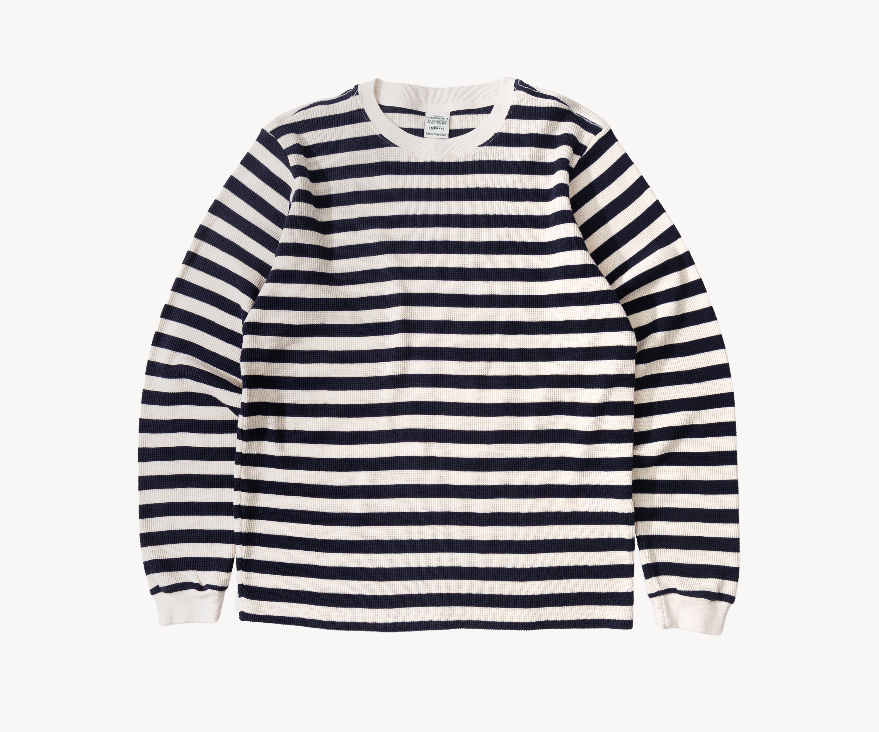 THE BEST THERMAL T-Shirts X-SMALL / NAVY / CREAM - BRUT Clothing US