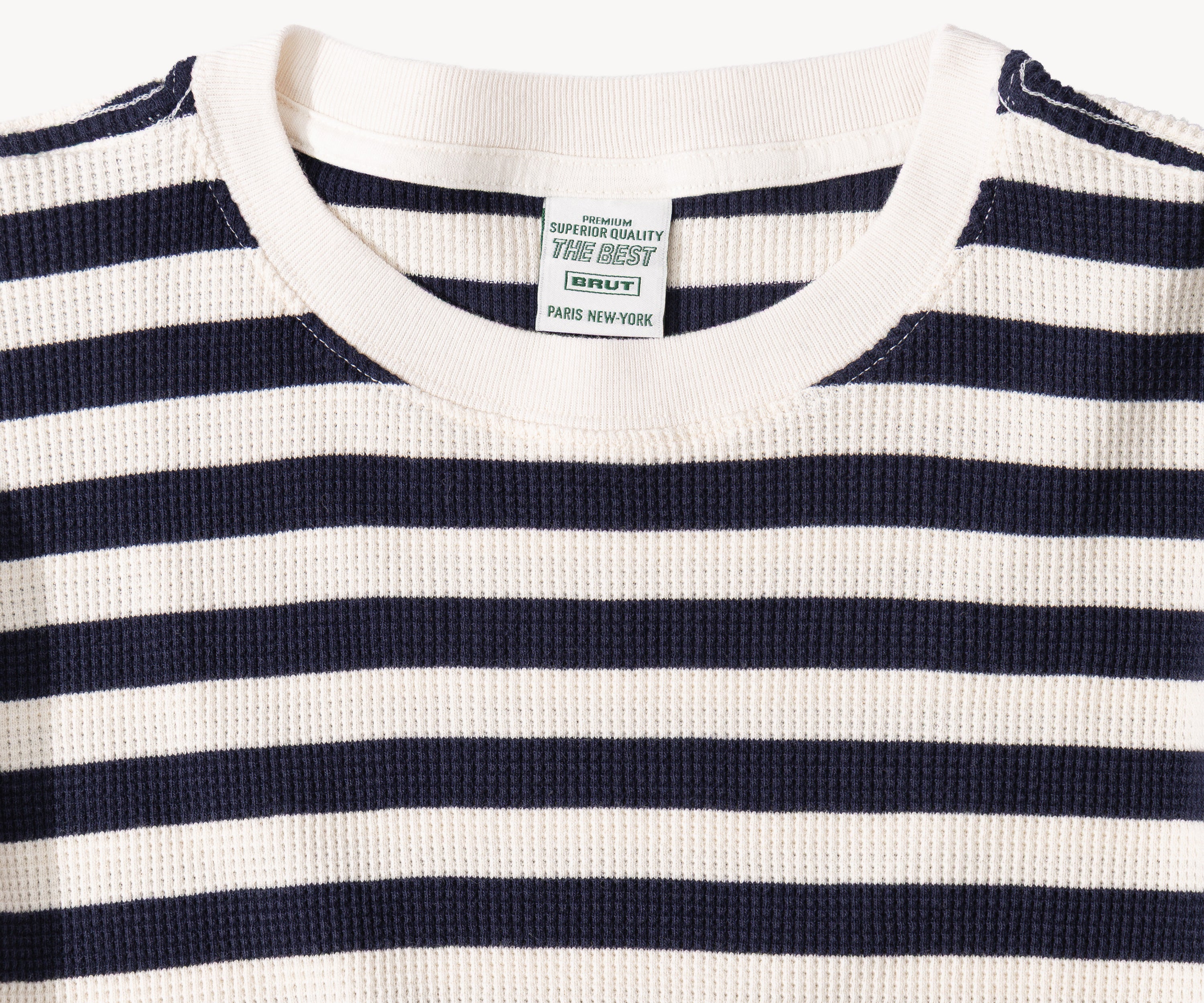 THE BEST THERMAL T-Shirts X-SMALL / NAVY / CREAM - BRUT Clothing US