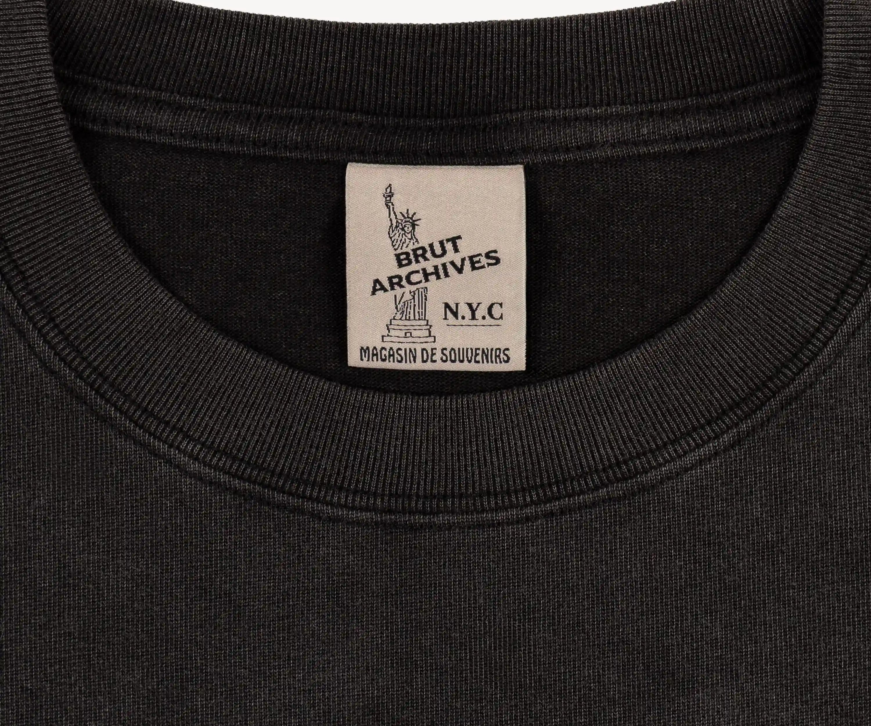 FROM PARIS TO NYC TEE T-Shirts X-SMALL / BLACK - BRUT Clothing US