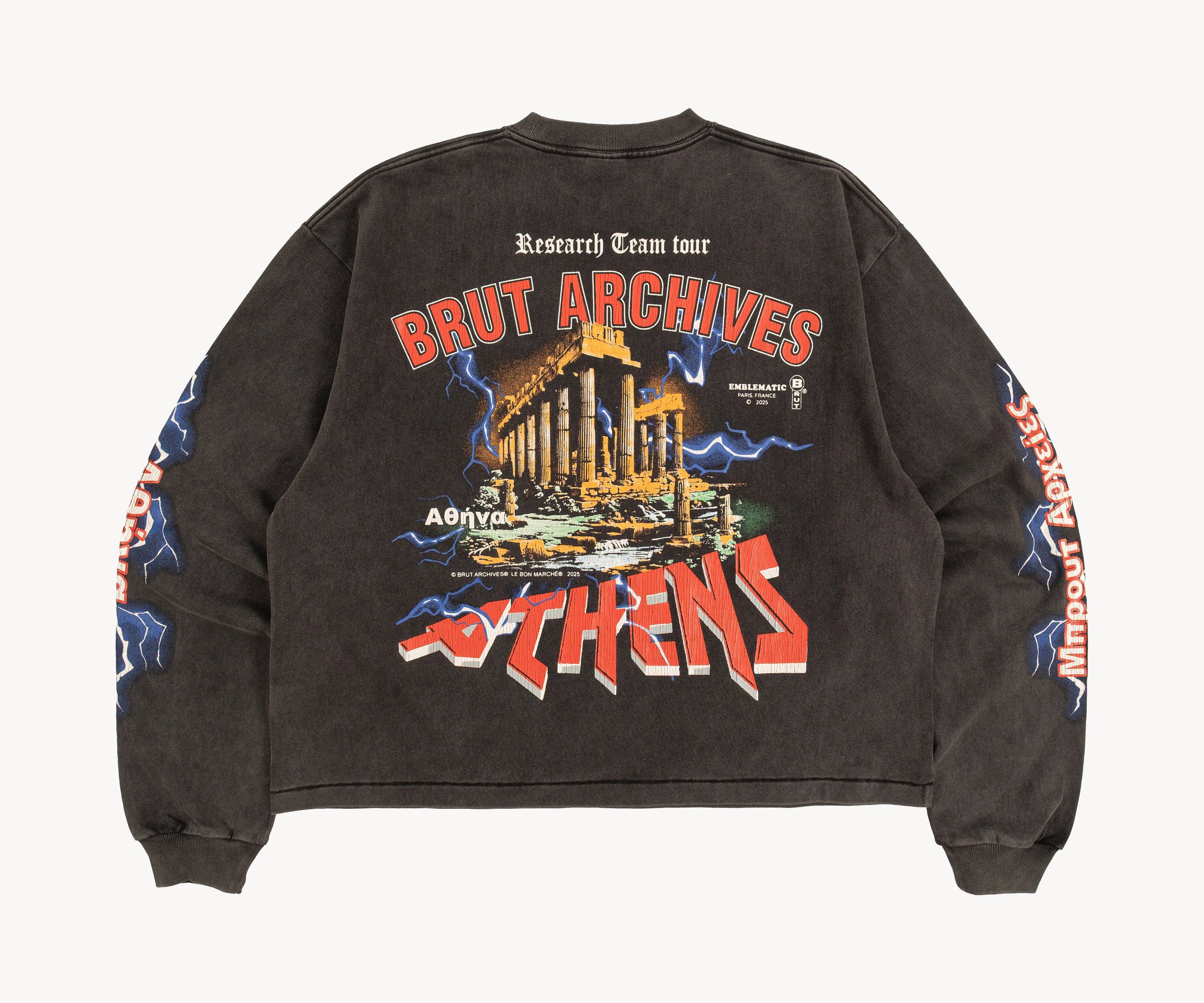 THE ATHENS TEE T-Shirts X-SMALL / BLACK - BRUT Clothing US