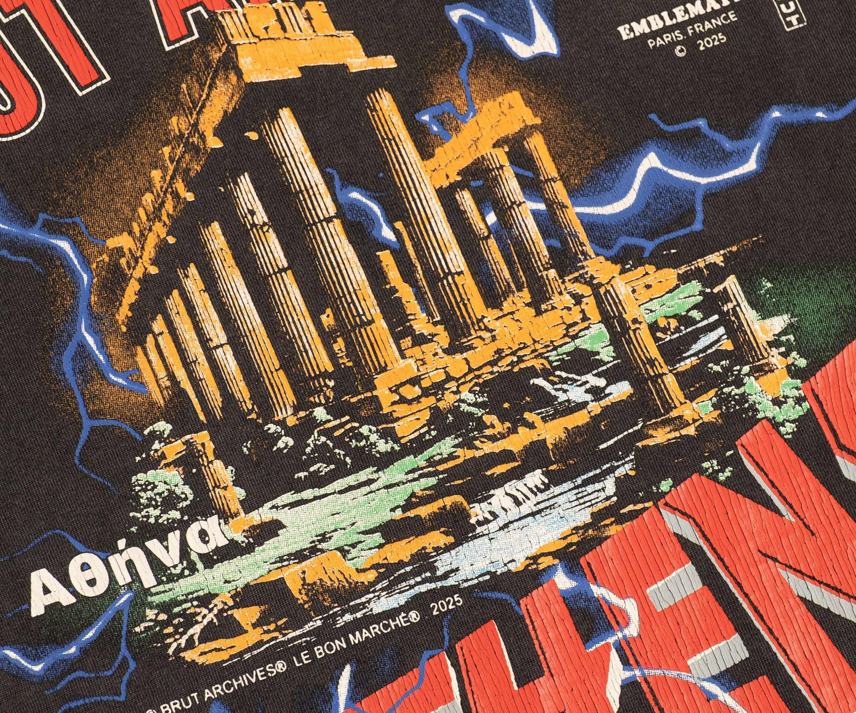 THE ATHENS TEE T-Shirts X-SMALL / BLACK - BRUT Clothing US