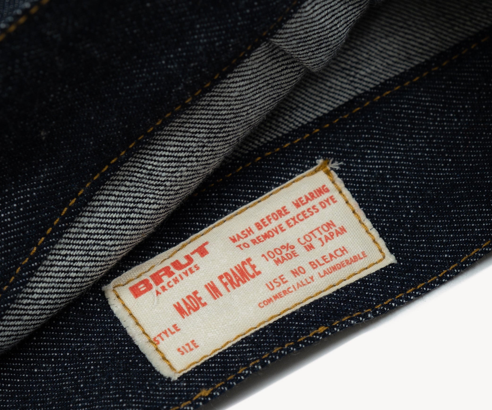 THE DOUBLE PLEATED DENIM JACKET Coats & Jackets X-SMALL / RAW INDIGO - BRUT Clothing US