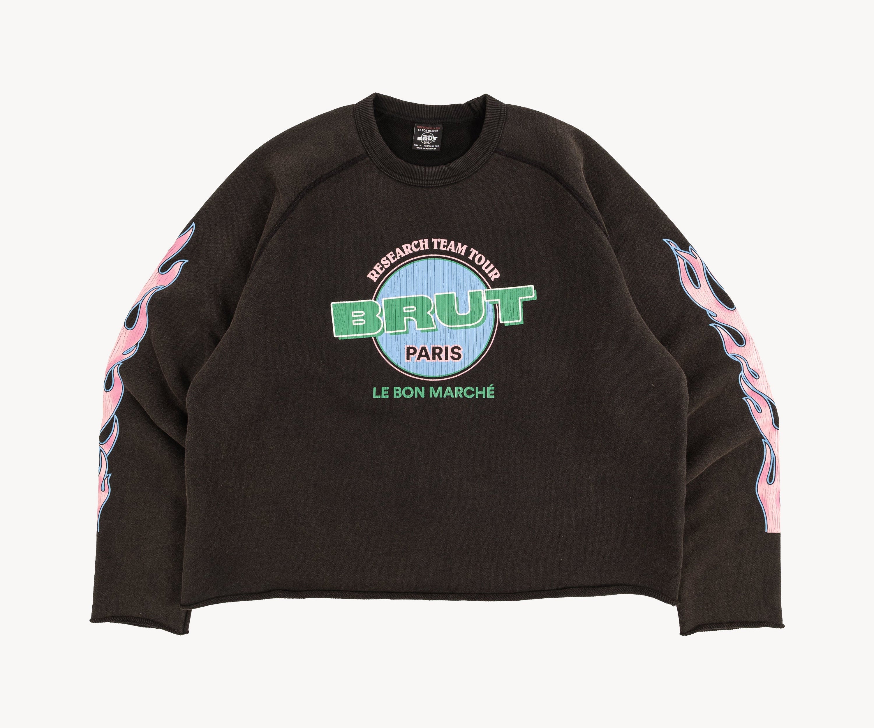 THE RESEARCH TEAM TOUR SWEAT Knitwear X-SMALL / BLACK - BRUT Clothing US