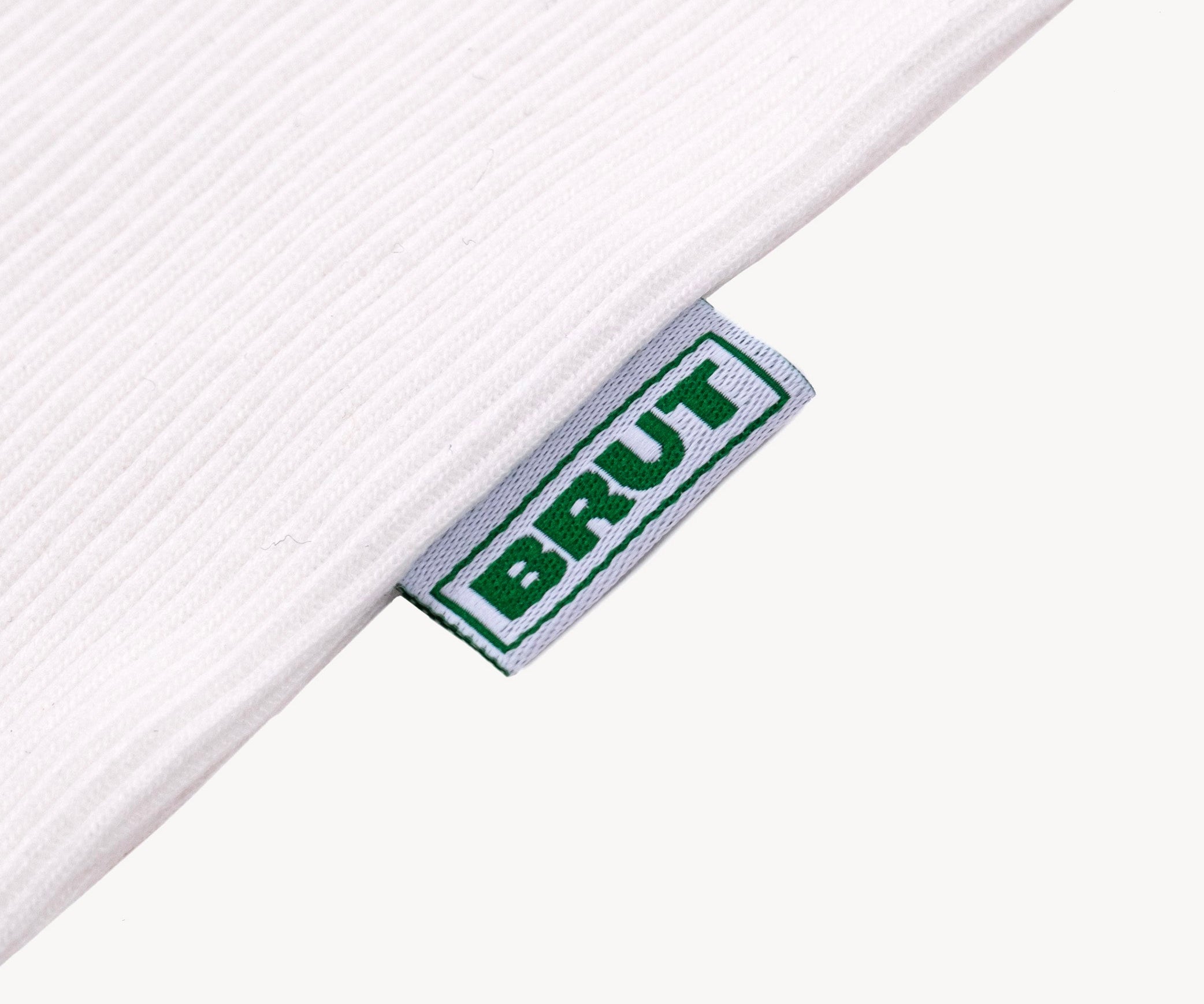 THE RIB TEE T-Shirts X-SMALL / WHITE - BRUT Clothing