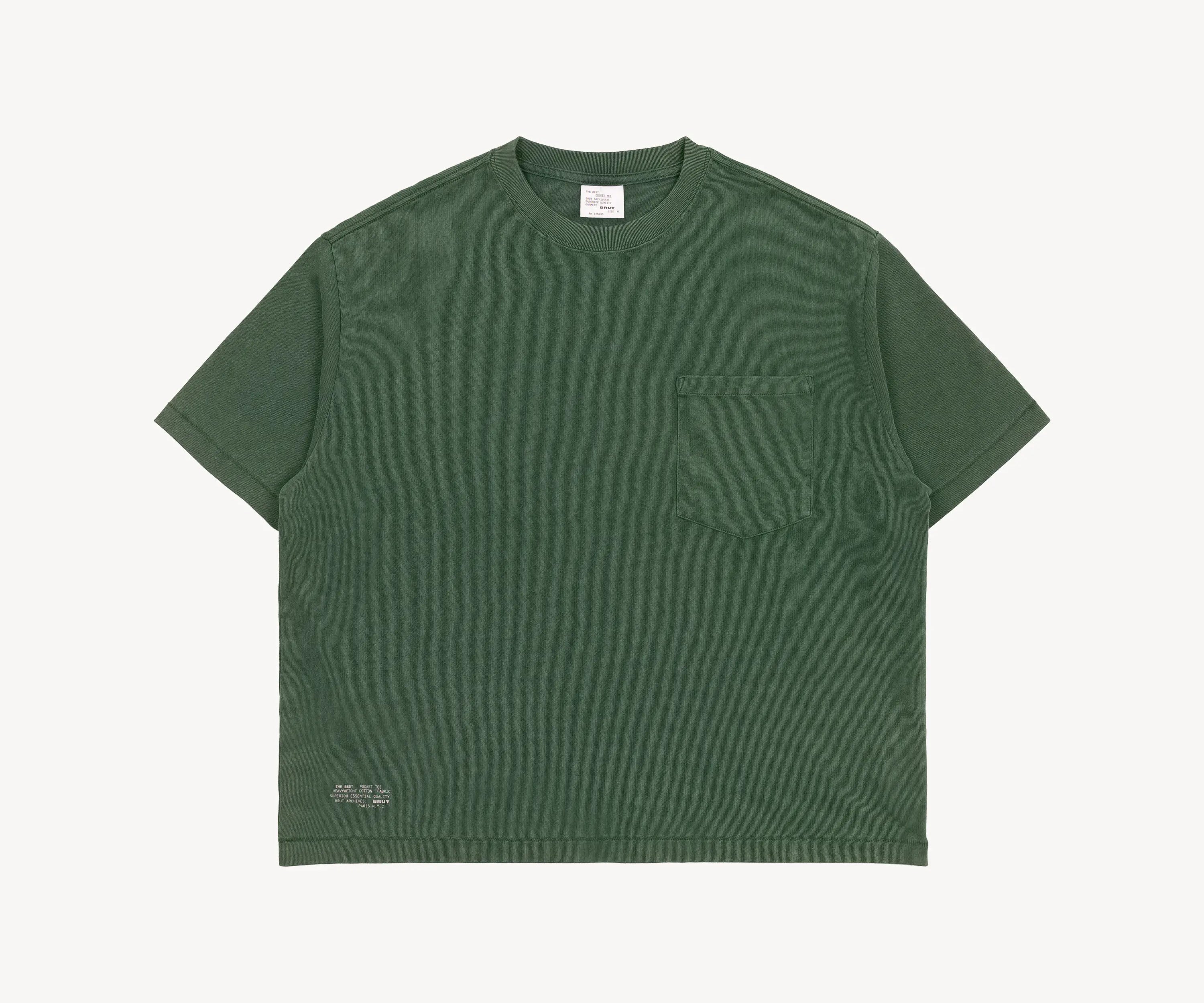 THE BEST POCKET TEE T-Shirts X-SMALL / FOREST GREEN - BRUT Clothing US