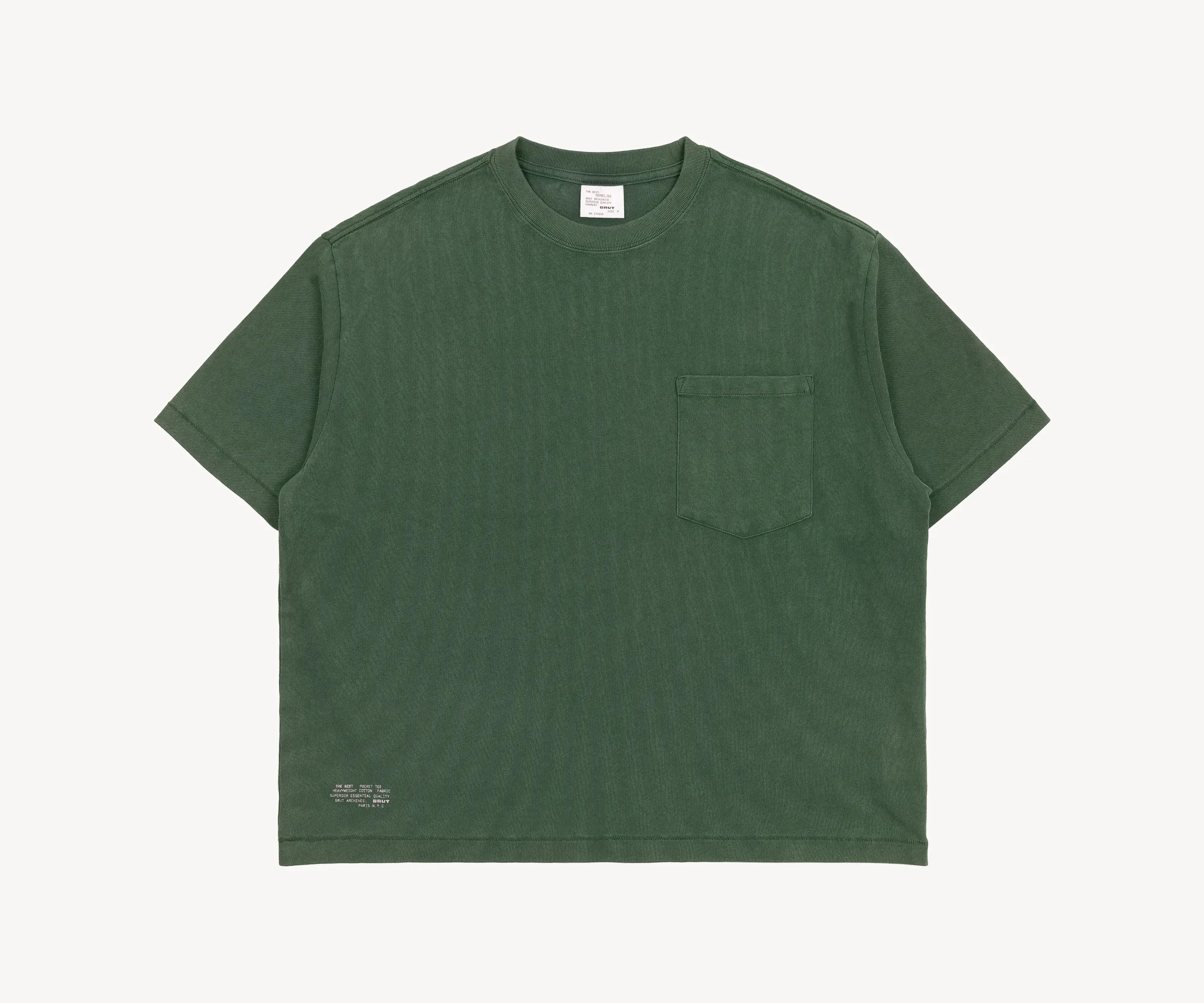 THE BEST POCKET TEE T-Shirts X-SMALL / FOREST GREEN - BRUT Clothing US
