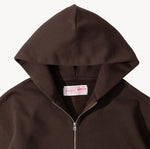 THE ZIP SWEAT Sweatshirts X-SMALL / BROWN - BRUT Clothing US