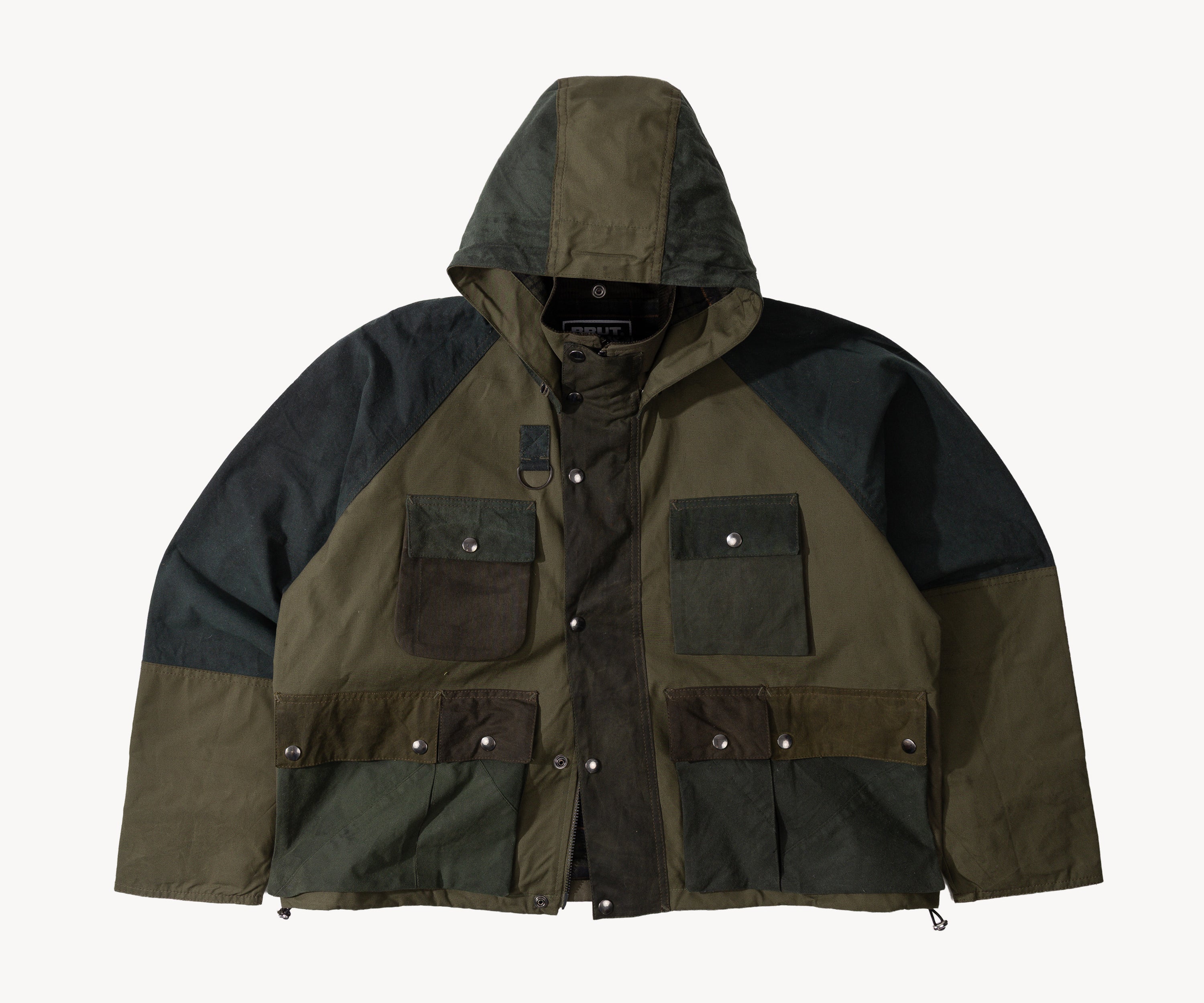 REWORK® TRIAL WAX JACKET - N° 003 Coats & Jackets SMALL / GREEN - BRUT Clothing US