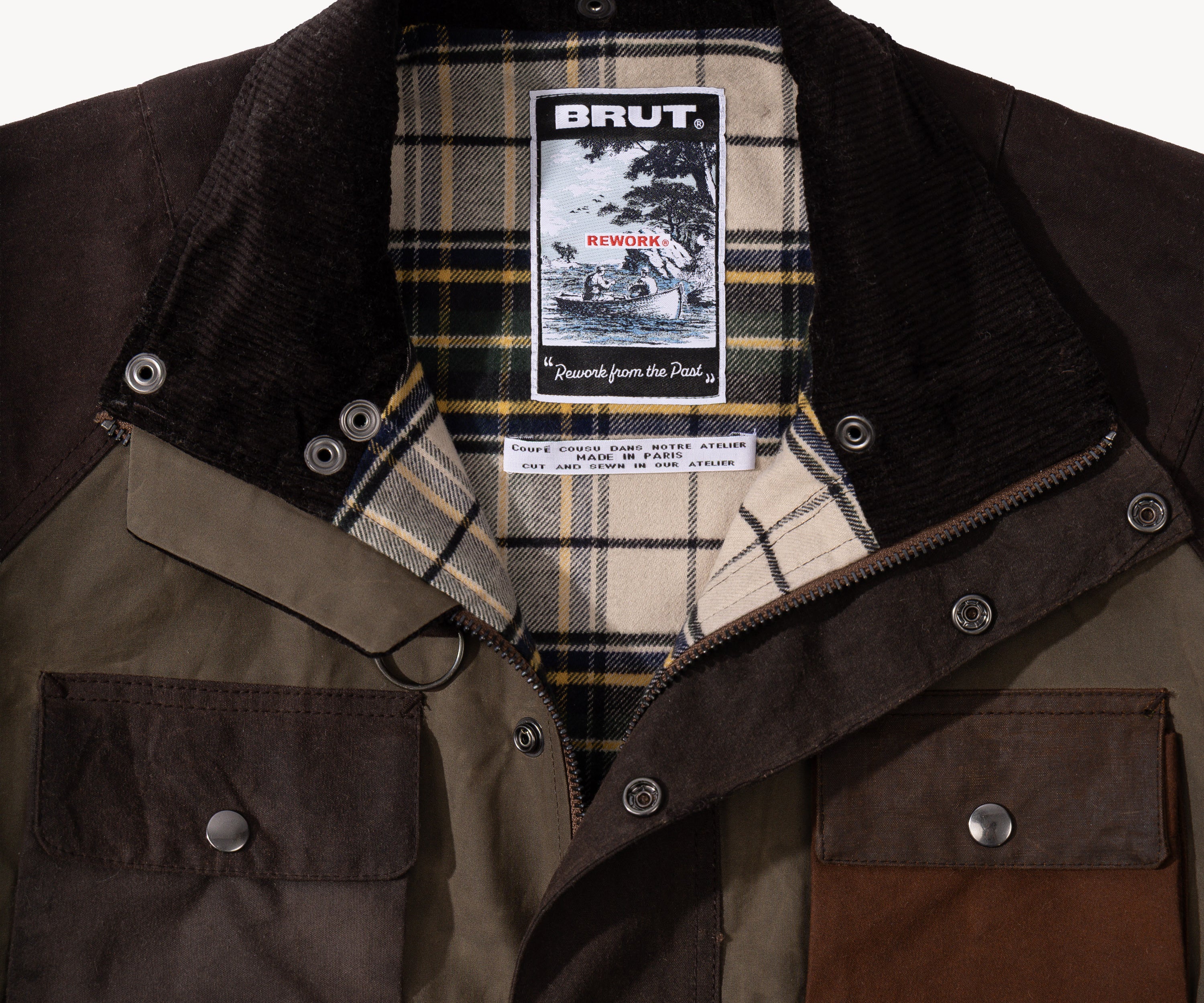 REWORK® TRIAL WAX JACKET - N° 020 Coats & Jackets MEDIUM / BROWN - BRUT Clothing US
