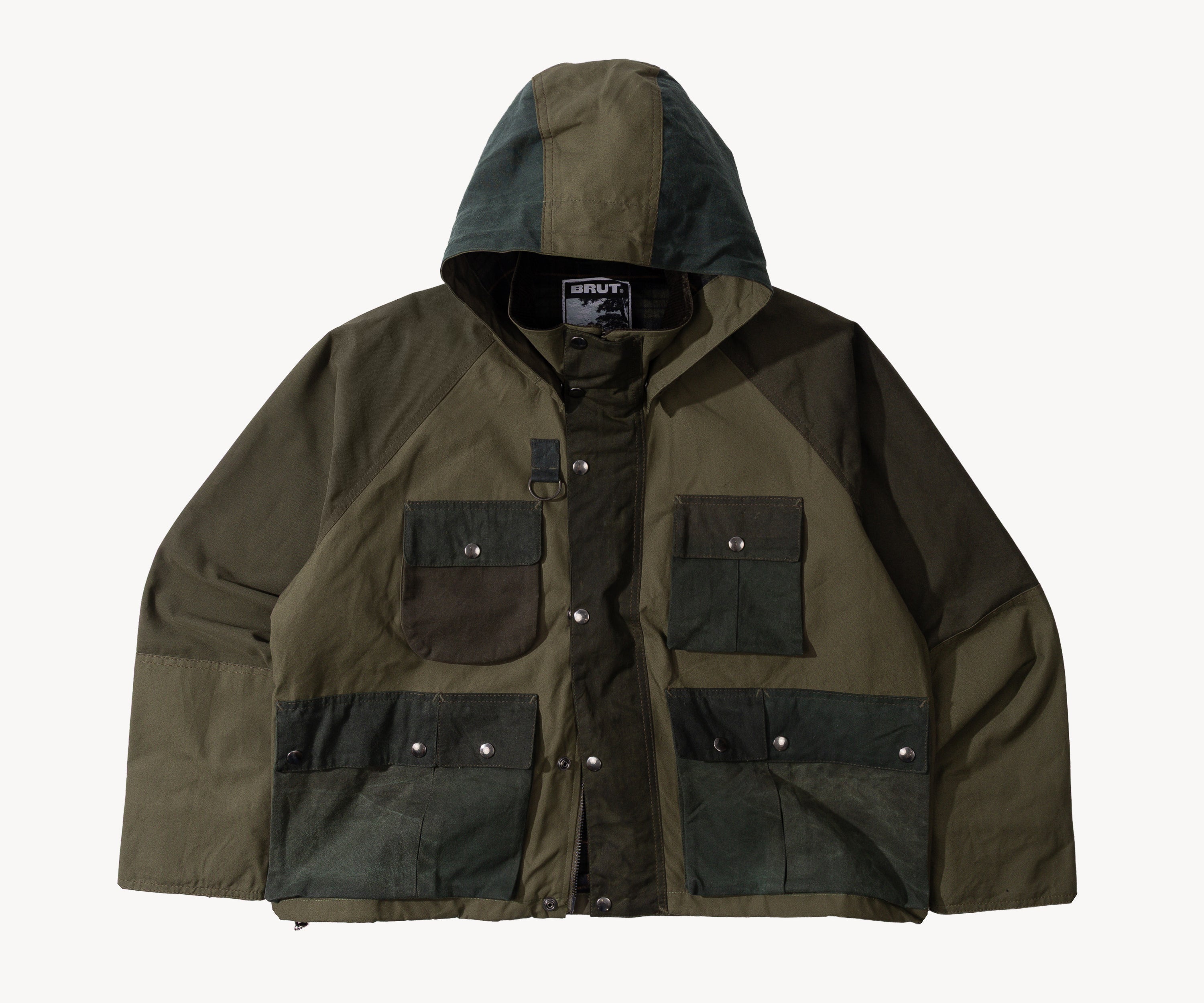 REWORK® TRIAL WAX JACKET - N° 004 Coats & Jackets SMALL / GREEN - BRUT Clothing US