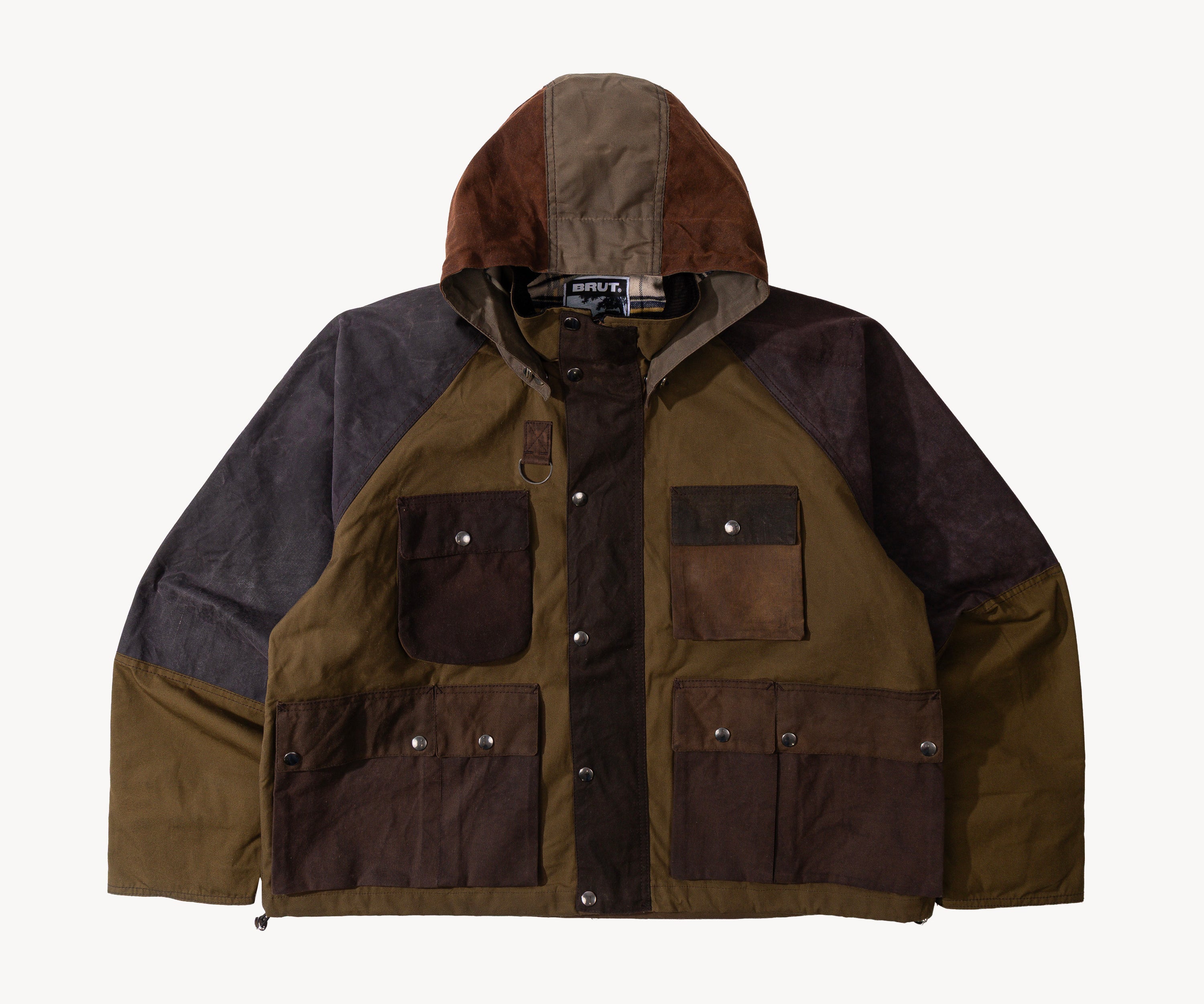 REWORK® TRIAL WAX JACKET - N° 033 Coats & Jackets LARGE / BROWN - BRUT Clothing US