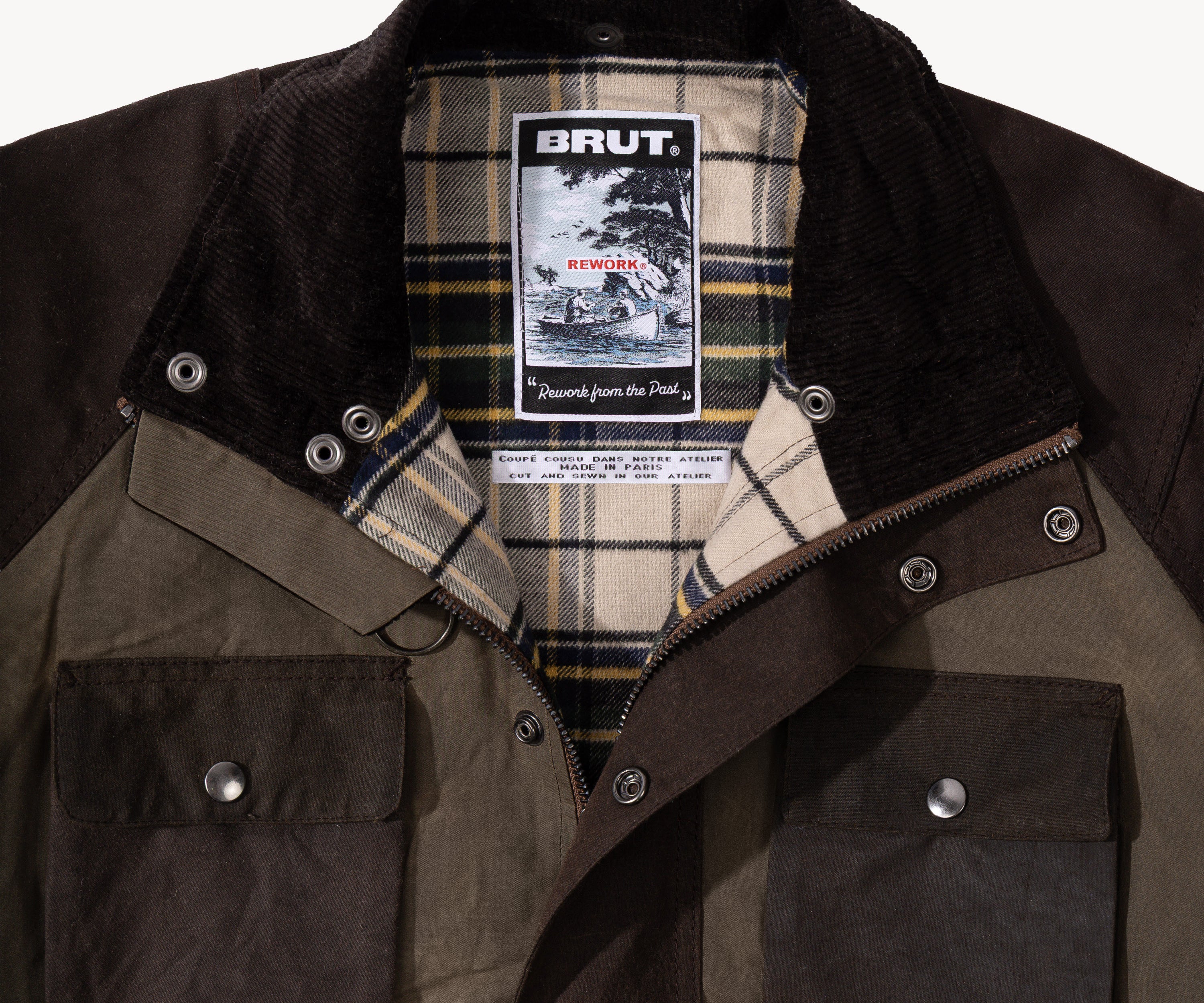 REWORK® TRIAL WAX JACKET - N° 021 Coats & Jackets MEDIUM / BROWN - BRUT Clothing US