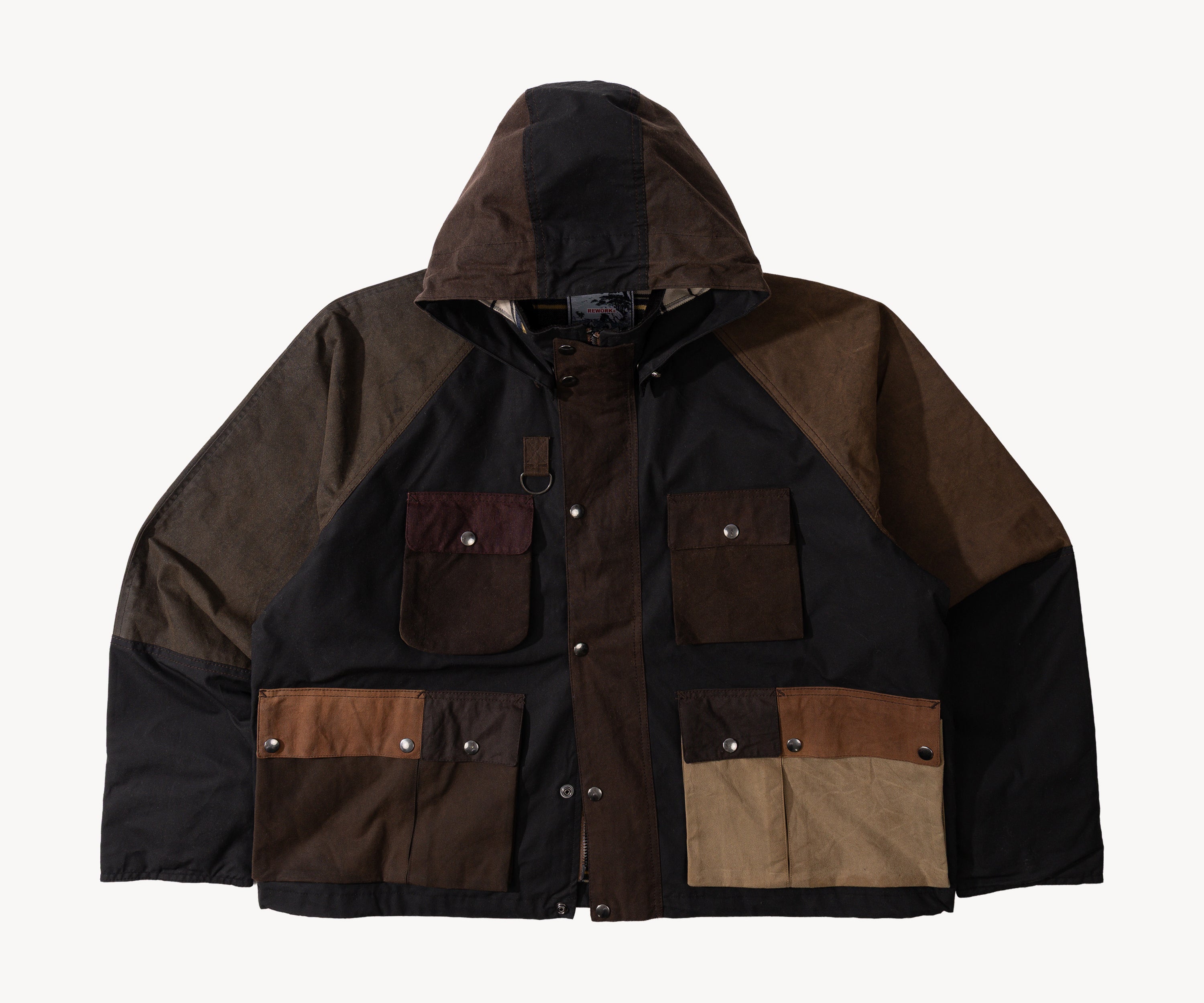REWORK® TRIAL WAX JACKET - N° 047 Coats & Jackets X-LARGE / BROWN - BRUT Clothing US
