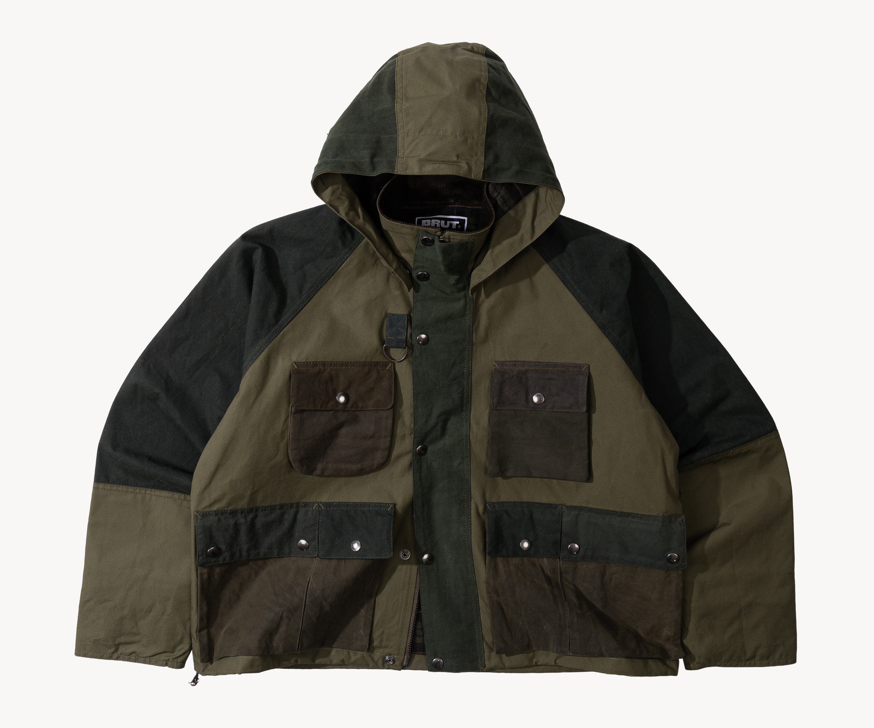 REWORK® TRIAL WAX JACKET - N° 005 Coats & Jackets SMALL / GREEN - BRUT Clothing US