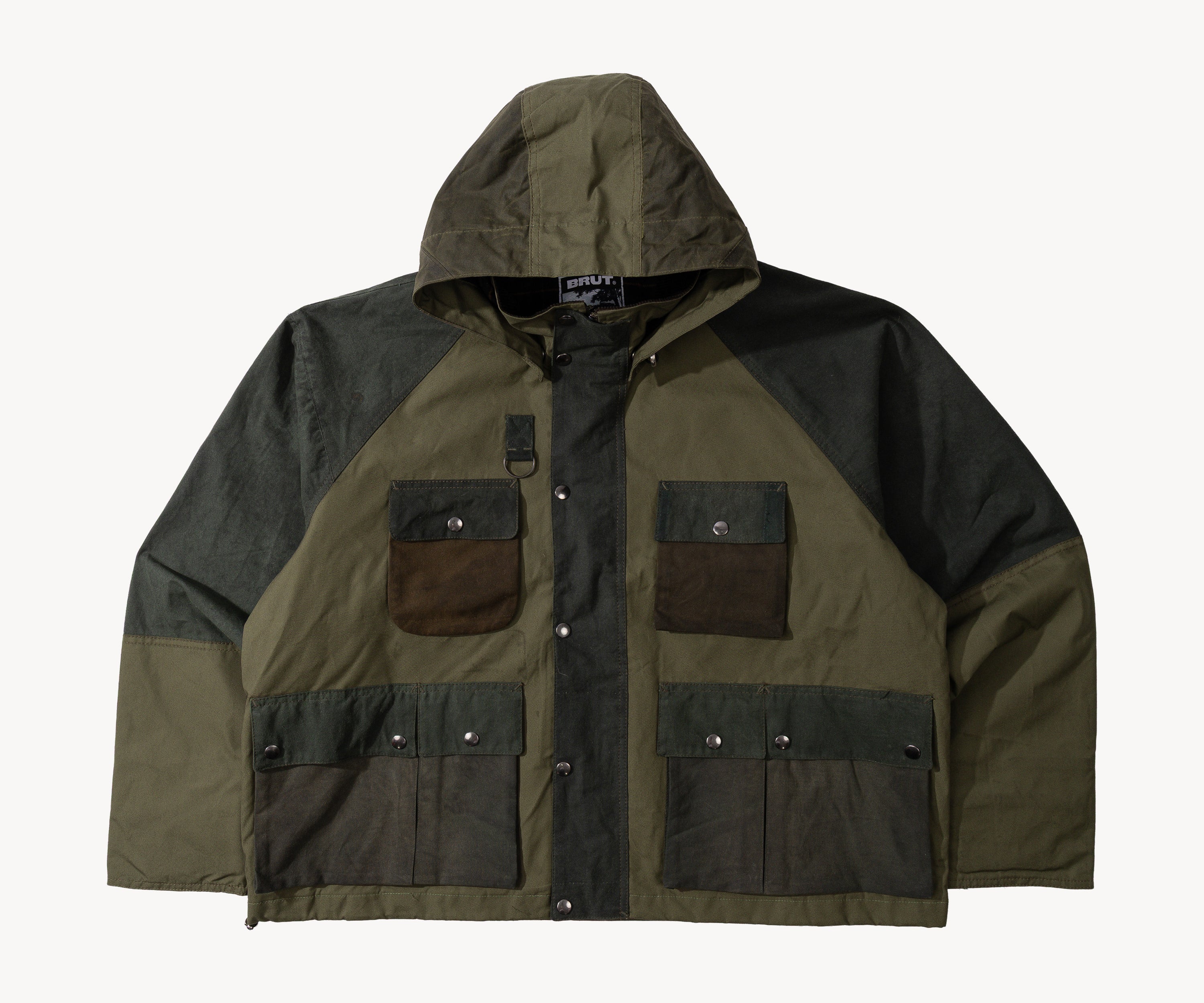 REWORK® TRIAL WAX JACKET - N° 043 Coats & Jackets X-LARGE / GREEN - BRUT Clothing US
