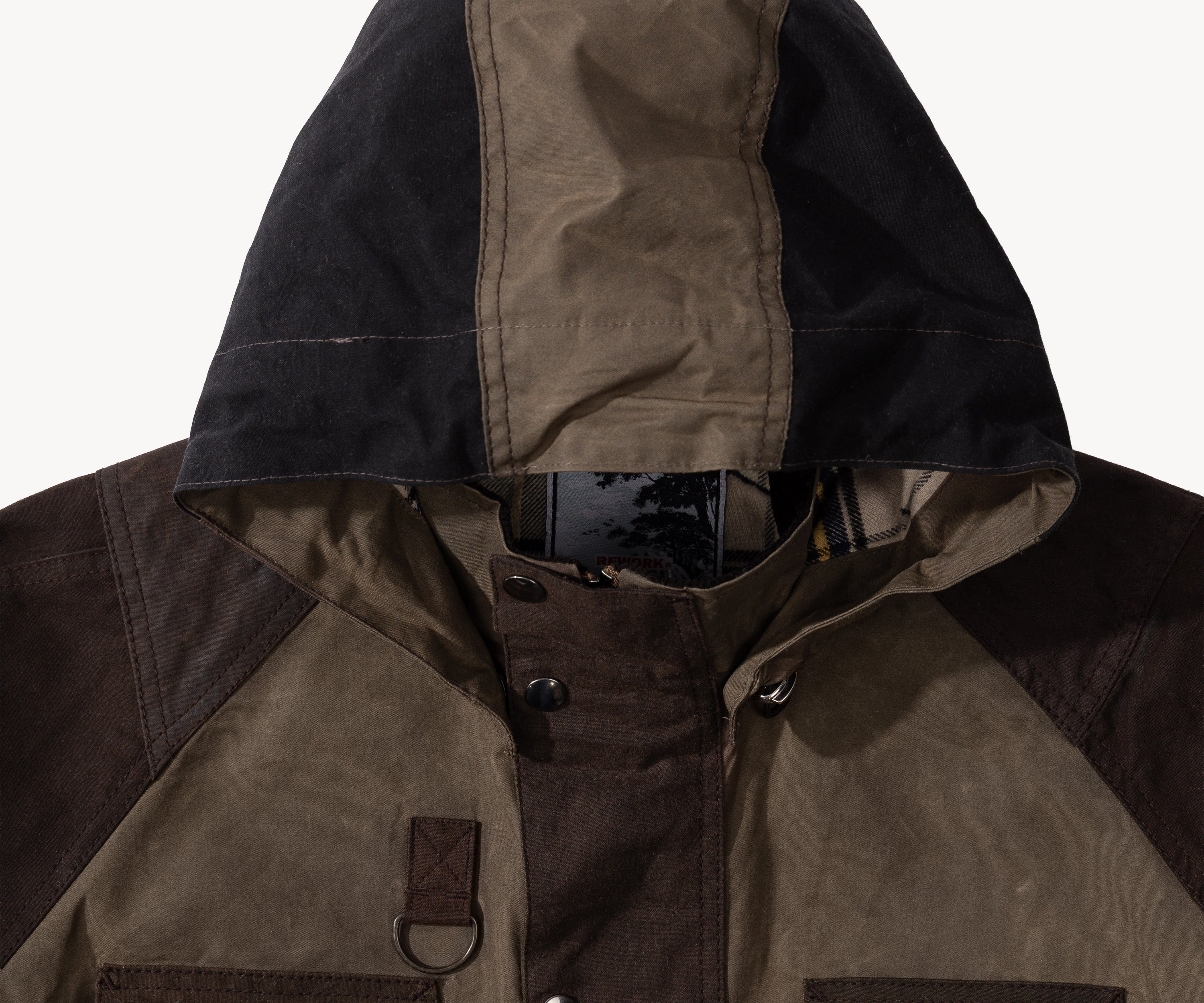 REWORK® TRIAL WAX JACKET - N° 022 Coats & Jackets MEDIUM / BROWN - BRUT Clothing US