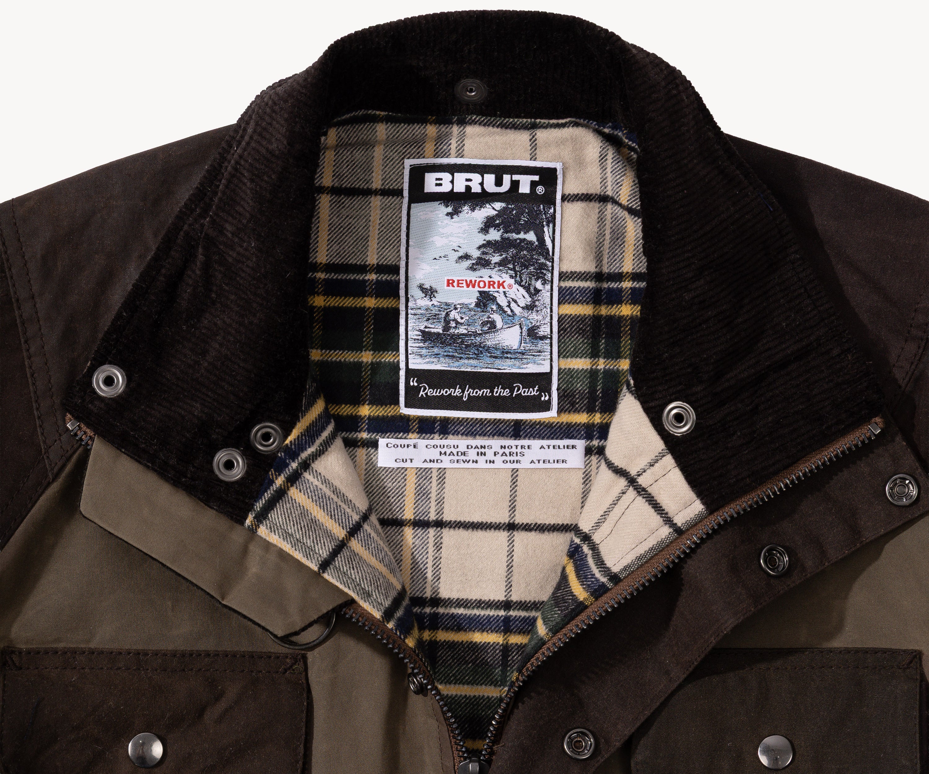 REWORK® TRIAL WAX JACKET - N° 022 Coats & Jackets MEDIUM / BROWN - BRUT Clothing US