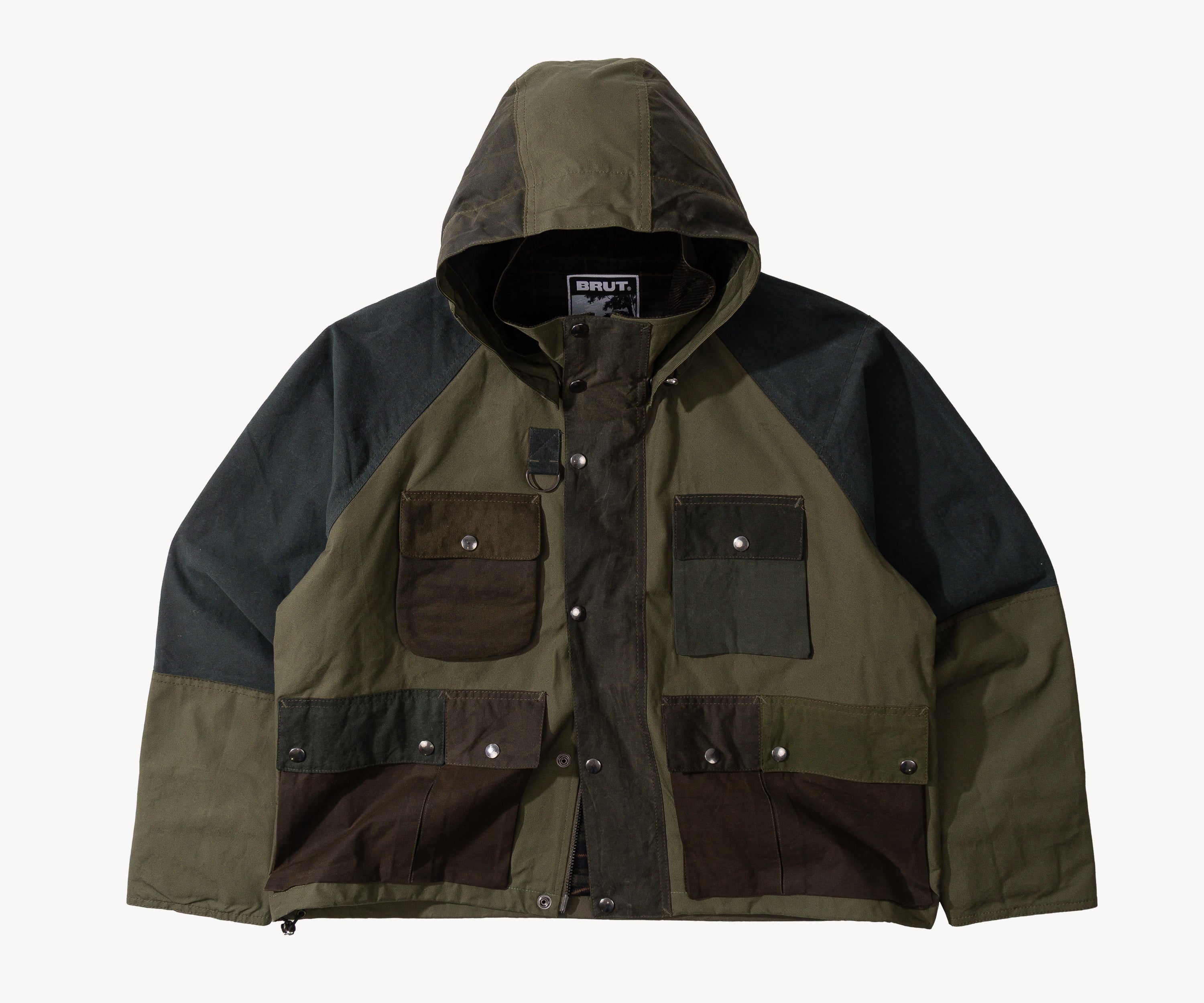 REWORK® TRIAL WAX JACKET - N° 006 Coats & Jackets SMALL / GREEN - BRUT Clothing US