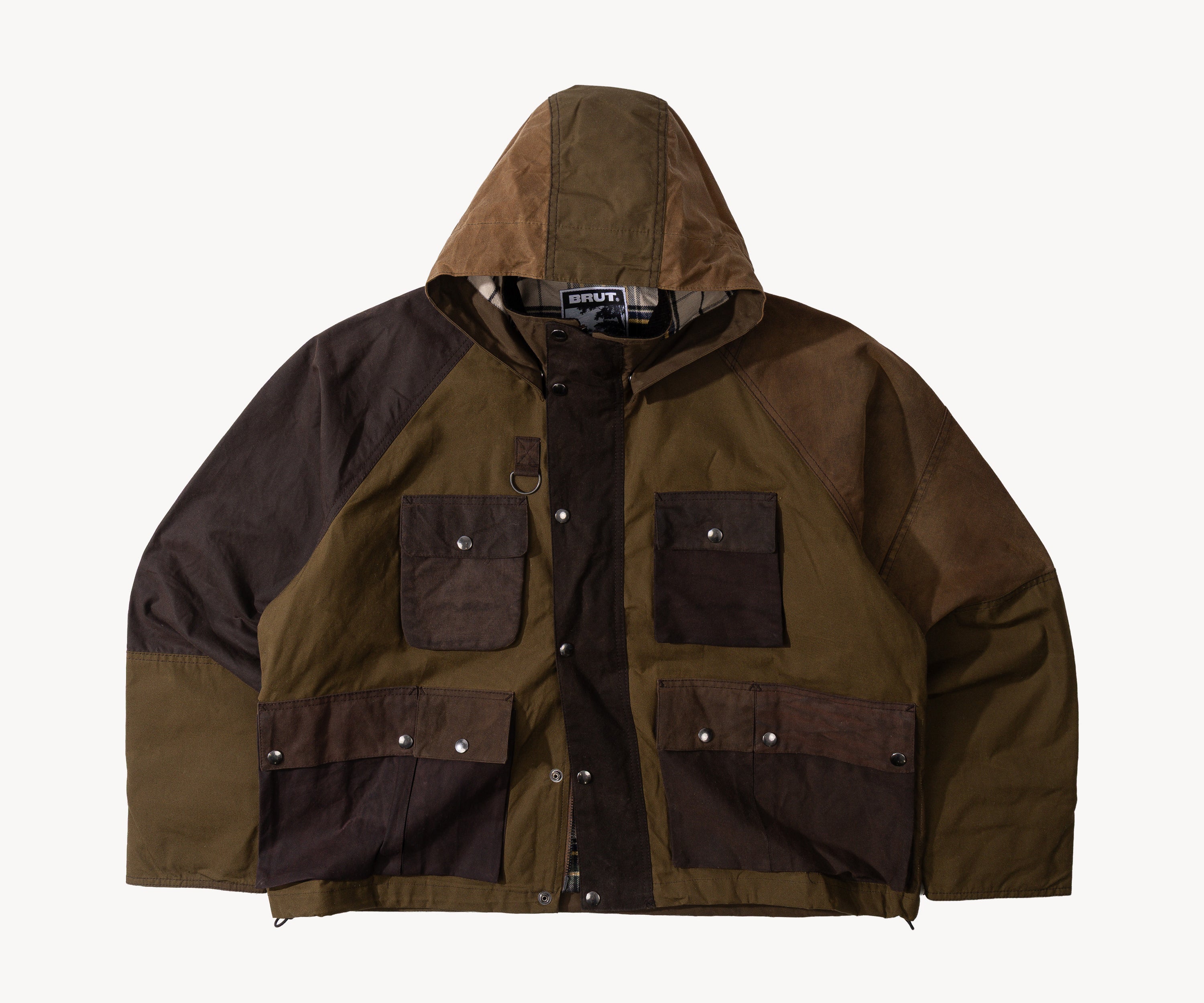 REWORK® TRIAL WAX JACKET - N° 035 Coats & Jackets LARGE / BROWN - BRUT Clothing US