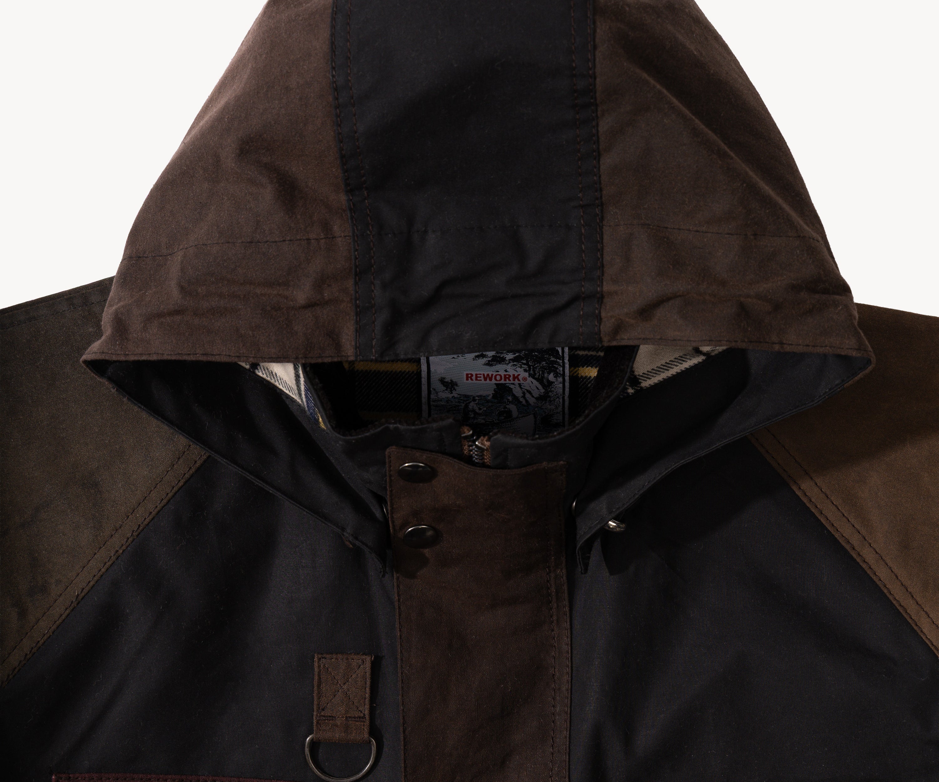 REWORK® TRIAL WAX JACKET - N° 047 Coats & Jackets X-LARGE / BROWN - BRUT Clothing US