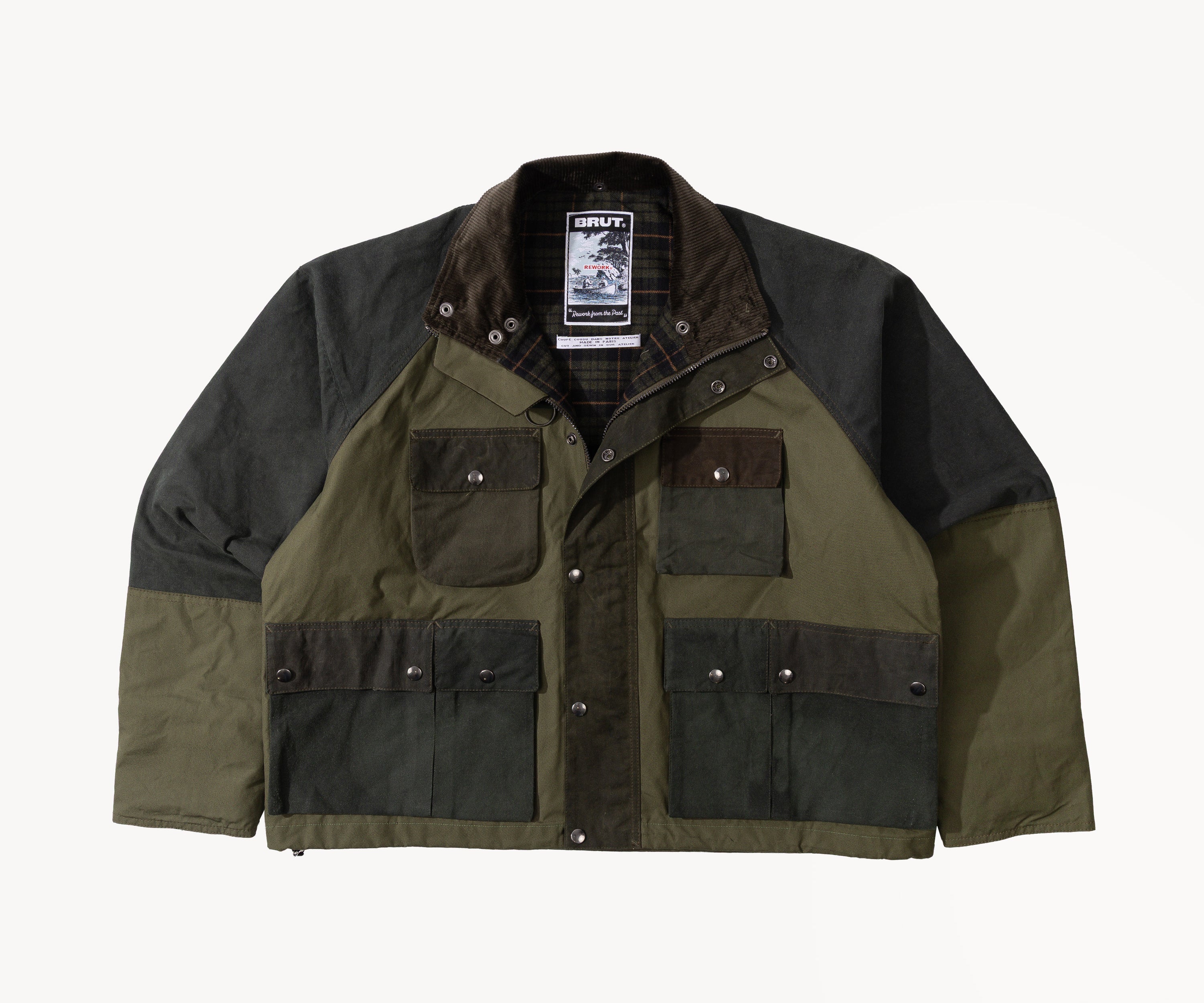 REWORK® TRIAL WAX JACKET - N° 029 Coats & Jackets LARGE / GREEN - BRUT Clothing US