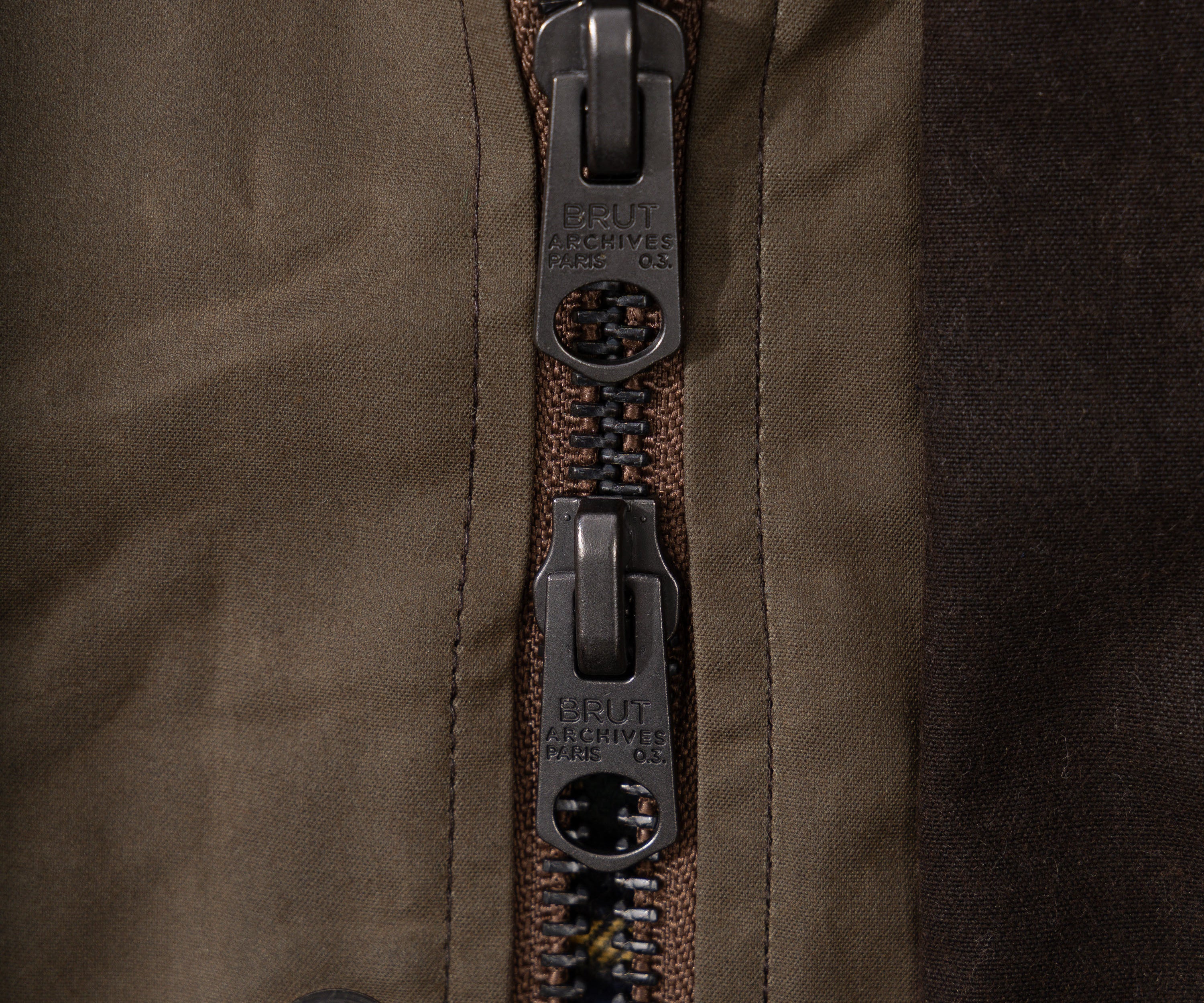 REWORK® TRIAL WAX JACKET - N° 037 Coats & Jackets LARGE / BROWN - BRUT Clothing US