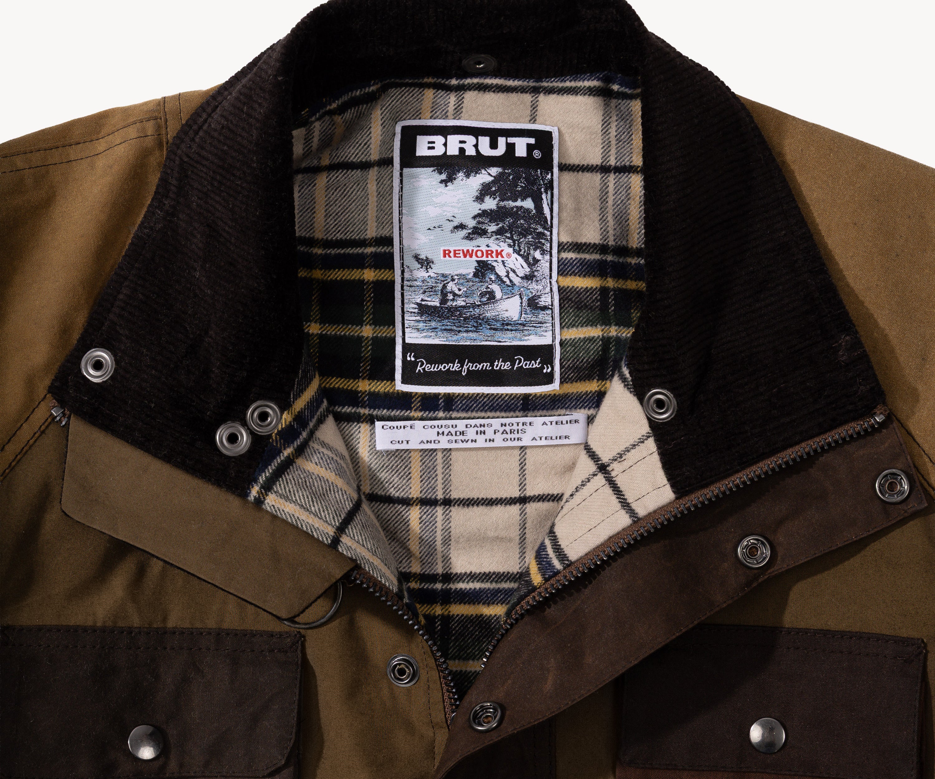 REWORK® TRIAL WAX JACKET - N° 018 Coats & Jackets MEDIUM / BROWN - BRUT Clothing US