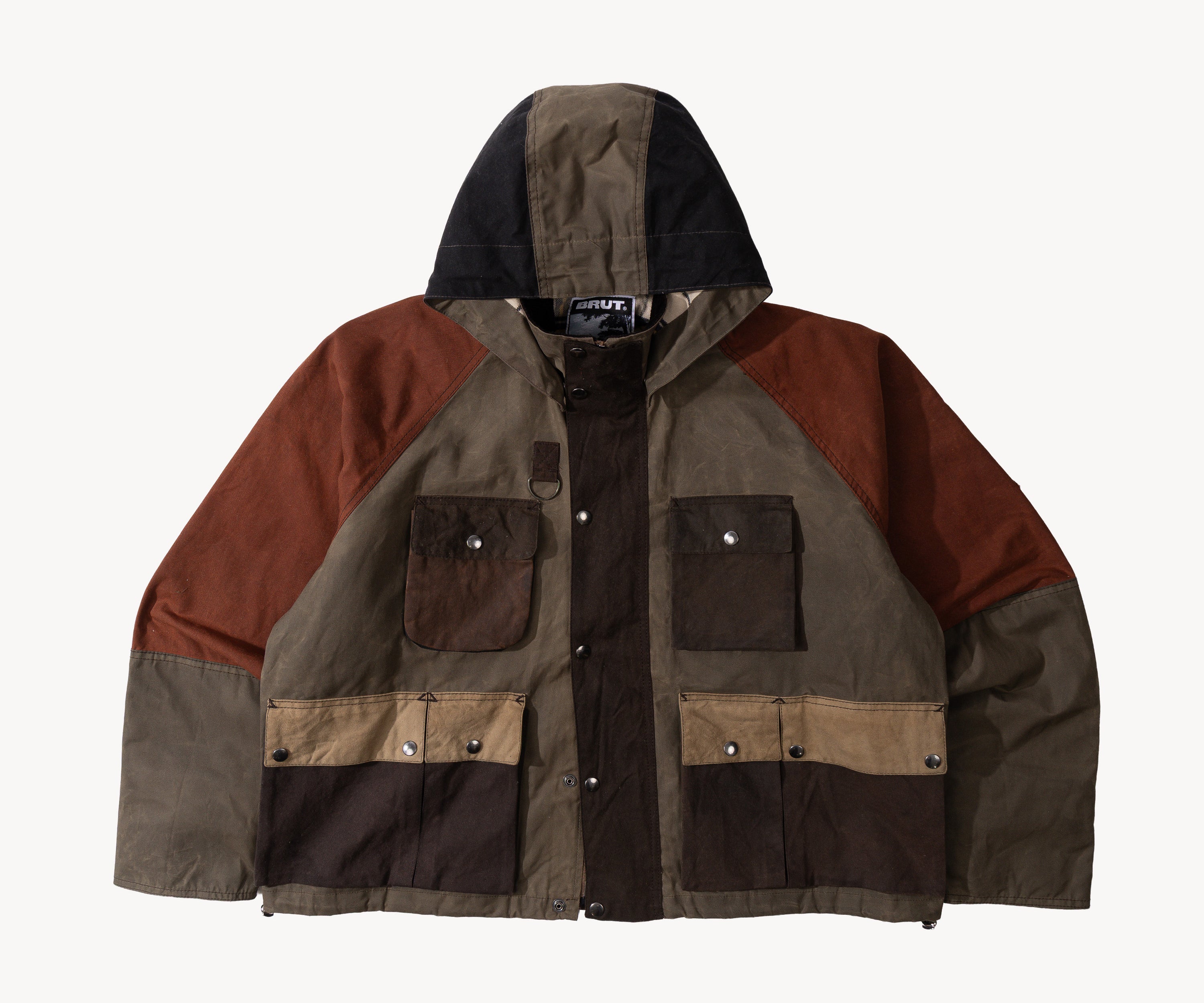 REWORK® TRIAL WAX JACKET - N° 038 Coats & Jackets LARGE / BROWN - BRUT Clothing US