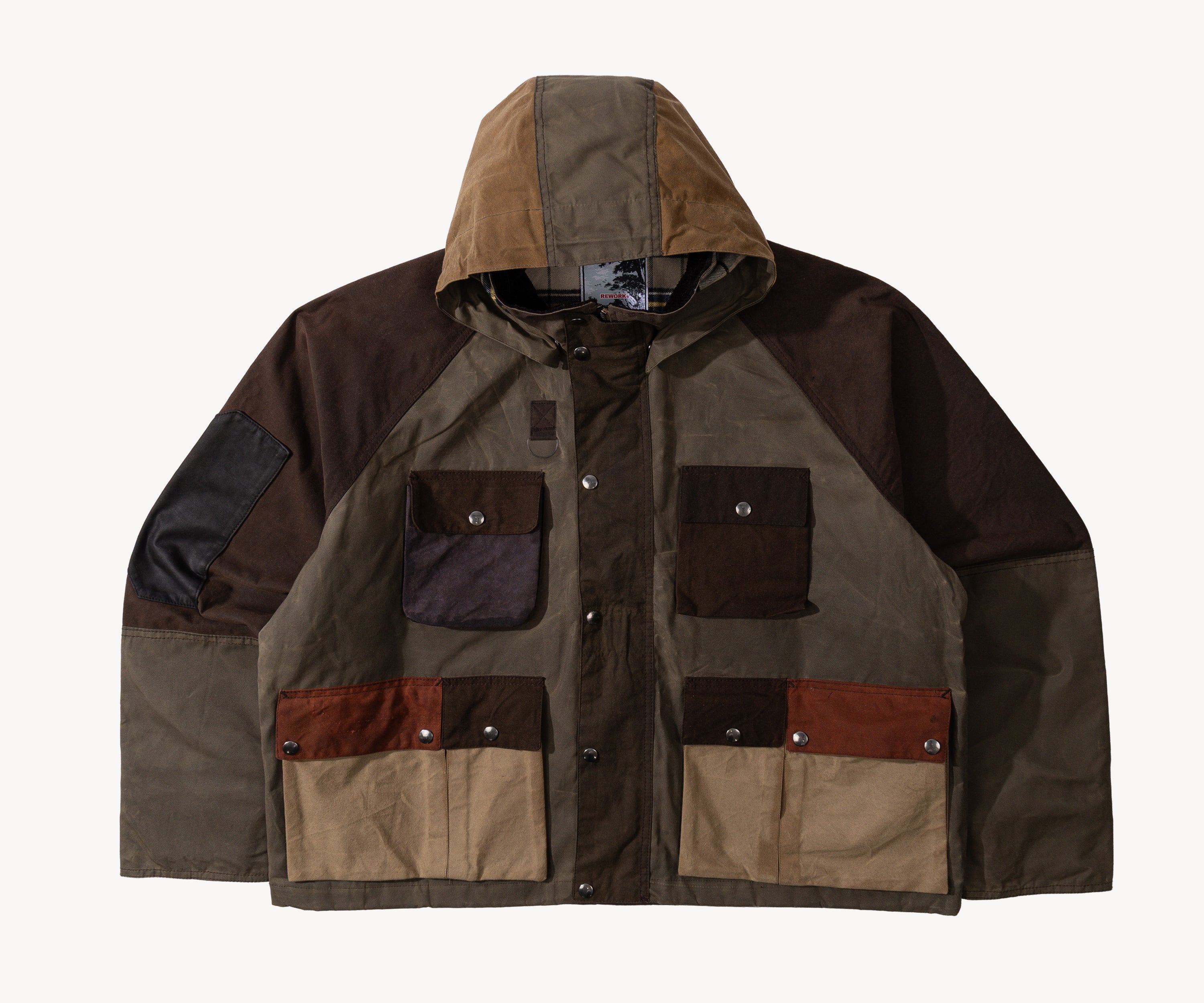 REWORK® TRIAL WAX JACKET - N° 048 Coats & Jackets X-LARGE / BROWN - BRUT Clothing US