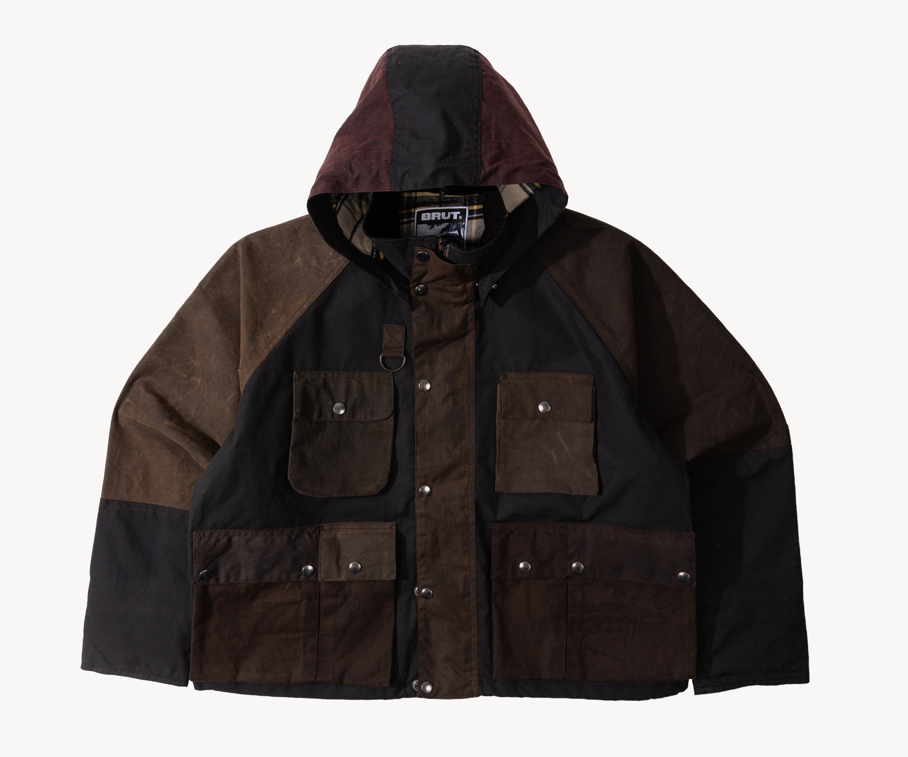 REWORK® TRIAL WAX JACKET - N° 009 Coats & Jackets SMALL / BROWN - BRUT Clothing US
