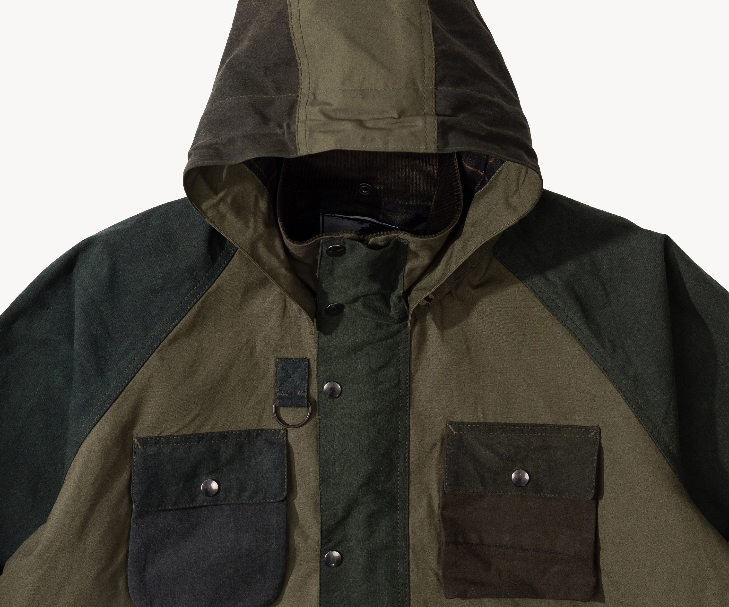 REWORK® TRIAL WAX JACKET - N° 002 Coats & Jackets SMALL / GREEN - BRUT Clothing US