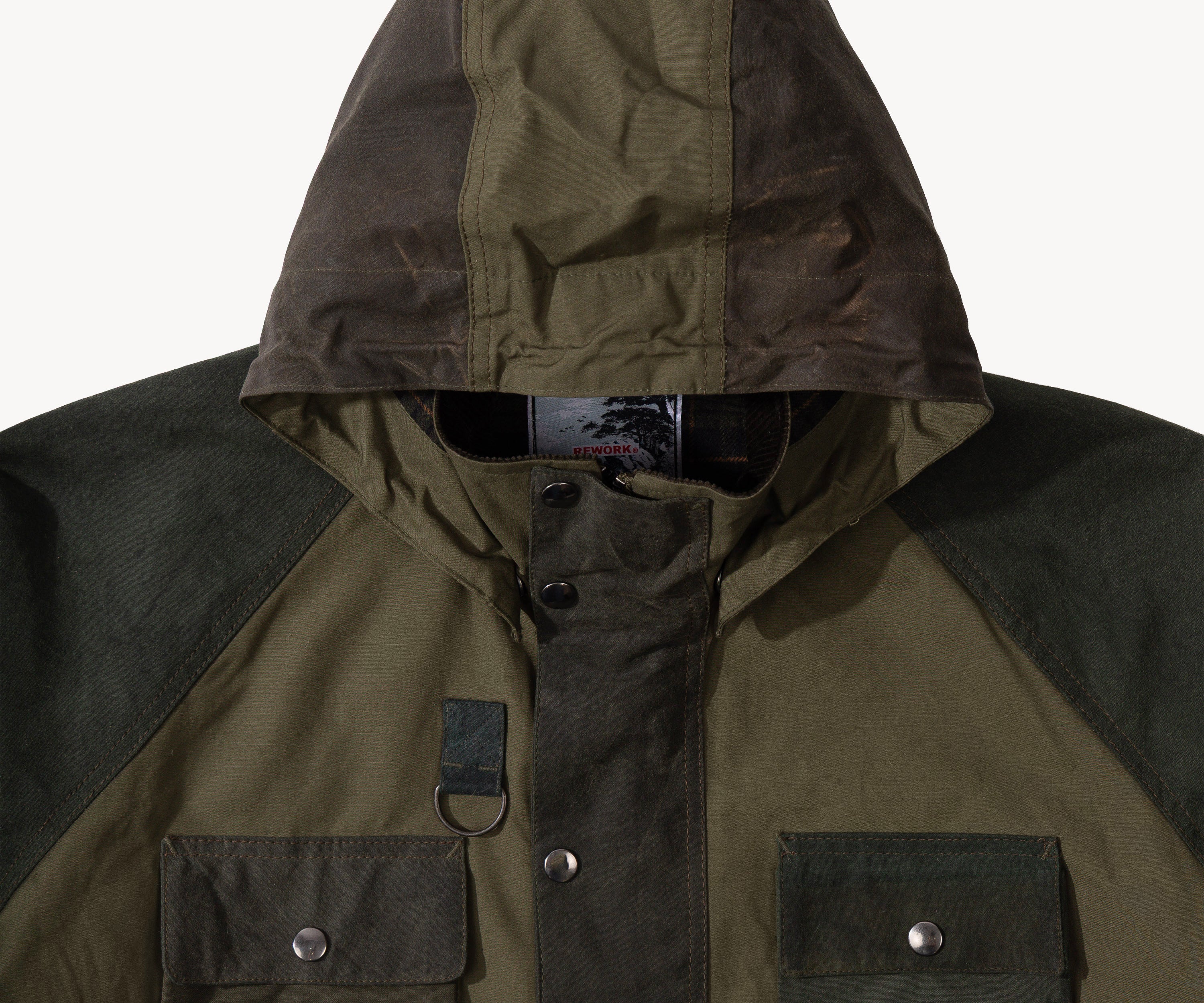 REWORK® TRIAL WAX JACKET - N° 011 Coats & Jackets MEDIUM / GREEN - BRUT Clothing US