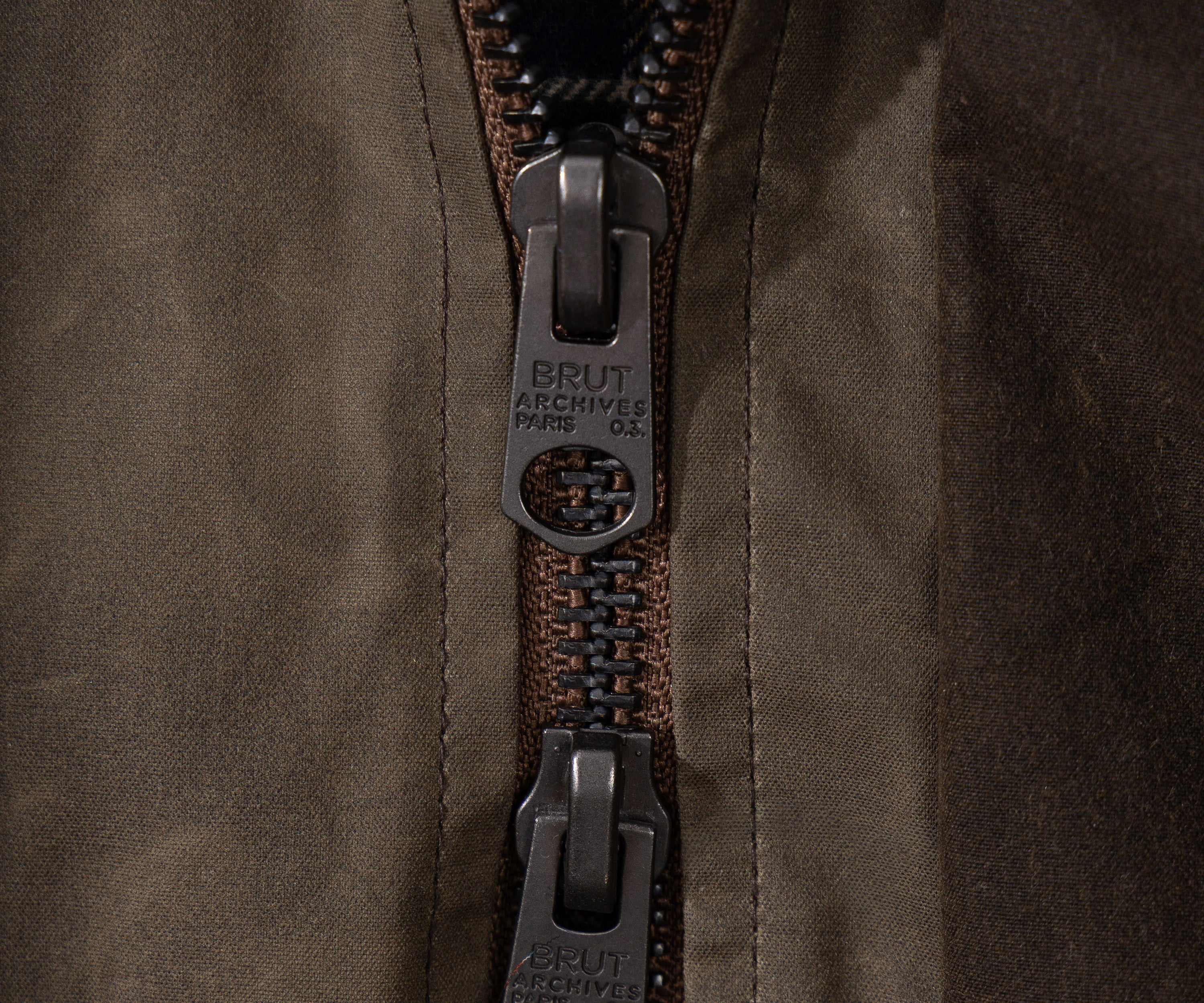 REWORK® TRIAL WAX JACKET - N° 048 Coats & Jackets X-LARGE / BROWN - BRUT Clothing US
