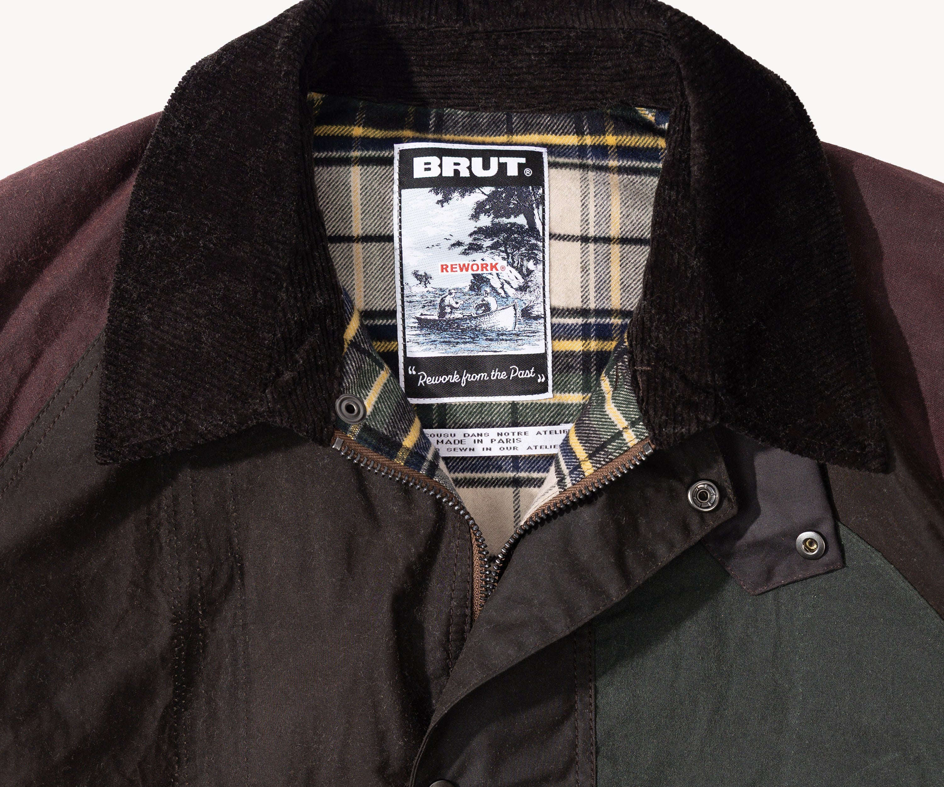 REWORK® KEEPER WAX JACKET - N° 037 Coats & Jackets LARGE / BROWN - BRUT Clothing US