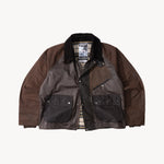 REWORK® KEEPER WAX JACKET - N° 039 Coats & Jackets LARGE / BROWN - BRUT Clothing US