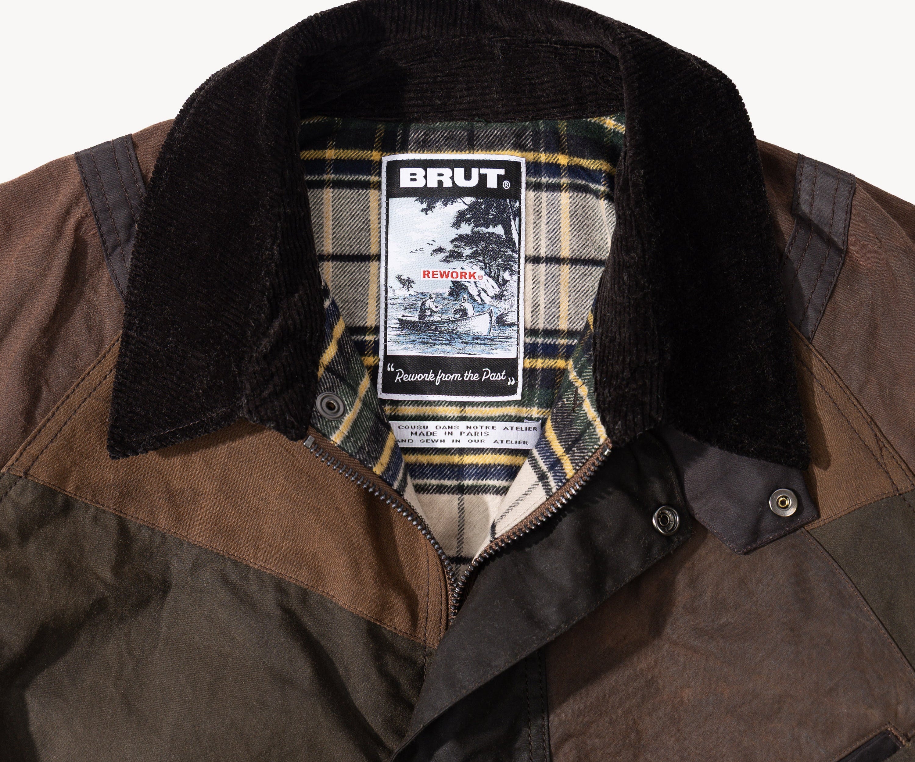 REWORK® KEEPER WAX JACKET - N° 040 Coats & Jackets LARGE / BROWN - BRUT Clothing US