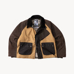 REWORK® KEEPER WAX JACKET - N° 042 Coats & Jackets LARGE / BROWN - BRUT Clothing US