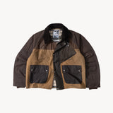 REWORK® KEEPER WAX JACKET - N° 043 Coats & Jackets LARGE / BROWN - BRUT Clothing US