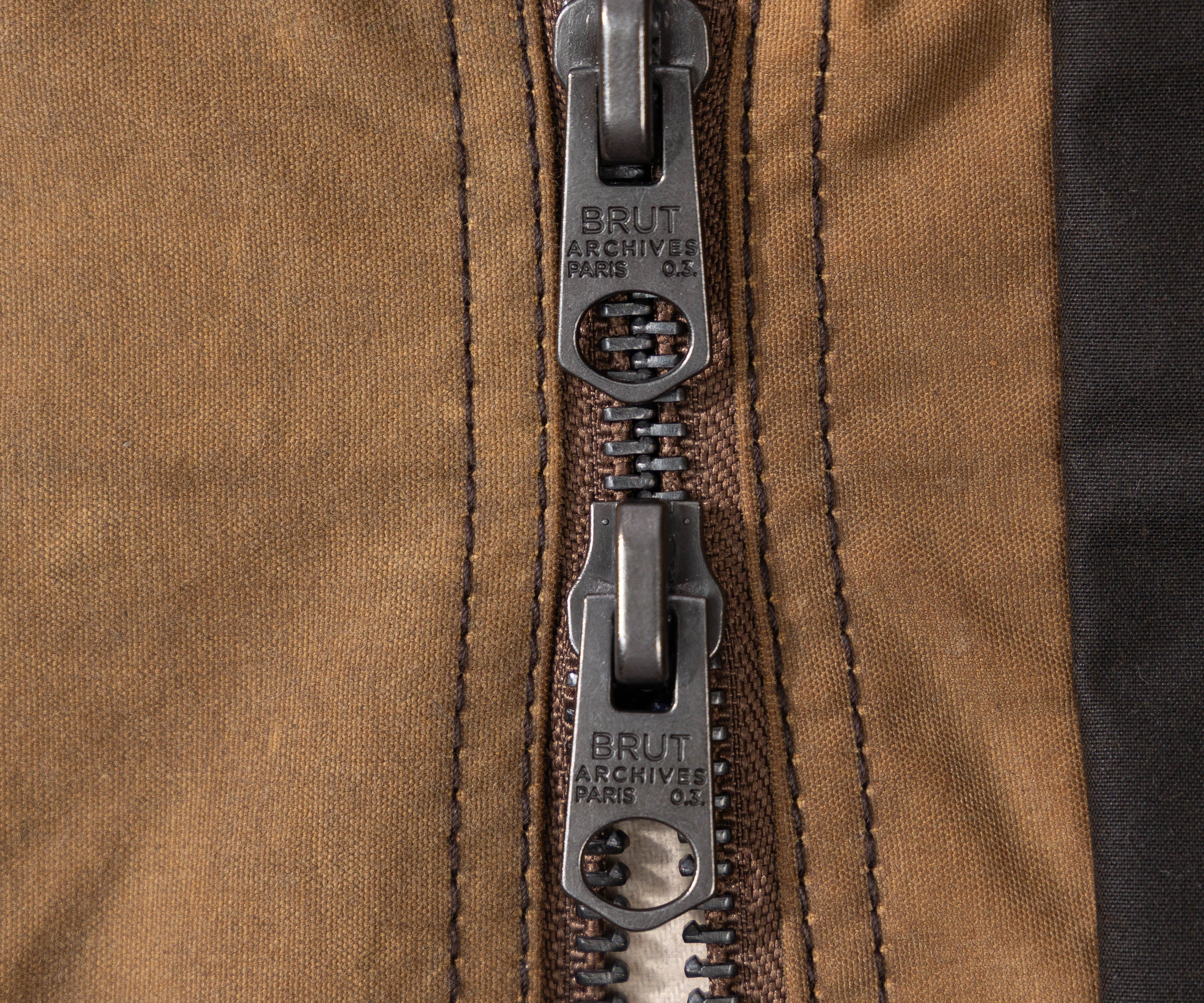 REWORK® KEEPER WAX JACKET - N° 043 Coats & Jackets LARGE / BROWN - BRUT Clothing US