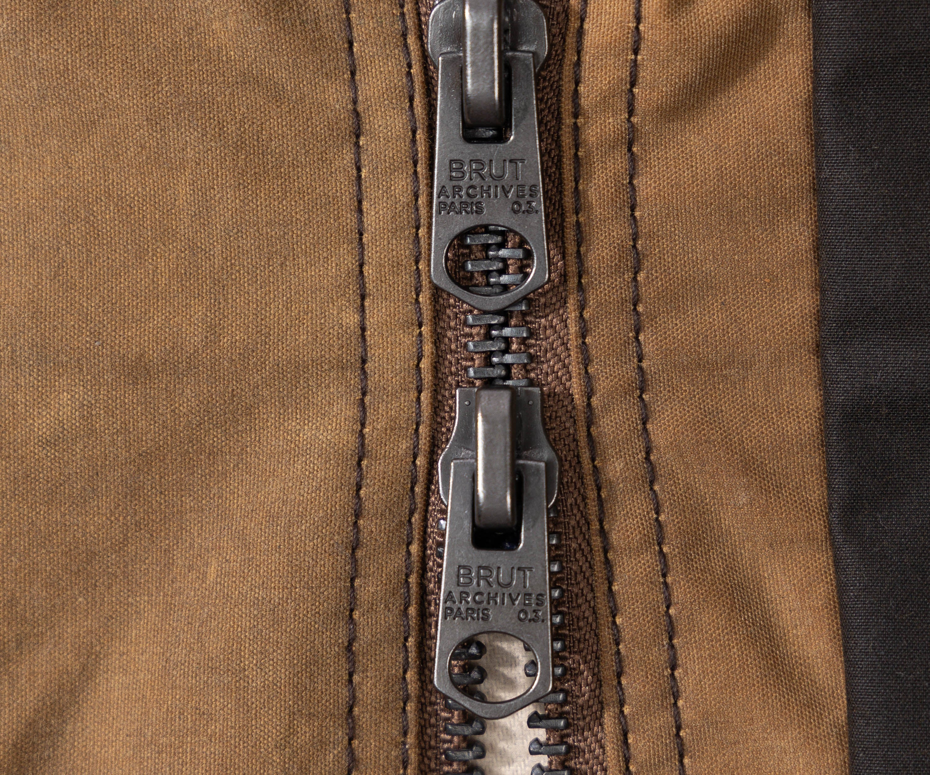 REWORK® KEEPER WAX JACKET - N° 043 Coats & Jackets LARGE / BROWN - BRUT Clothing US