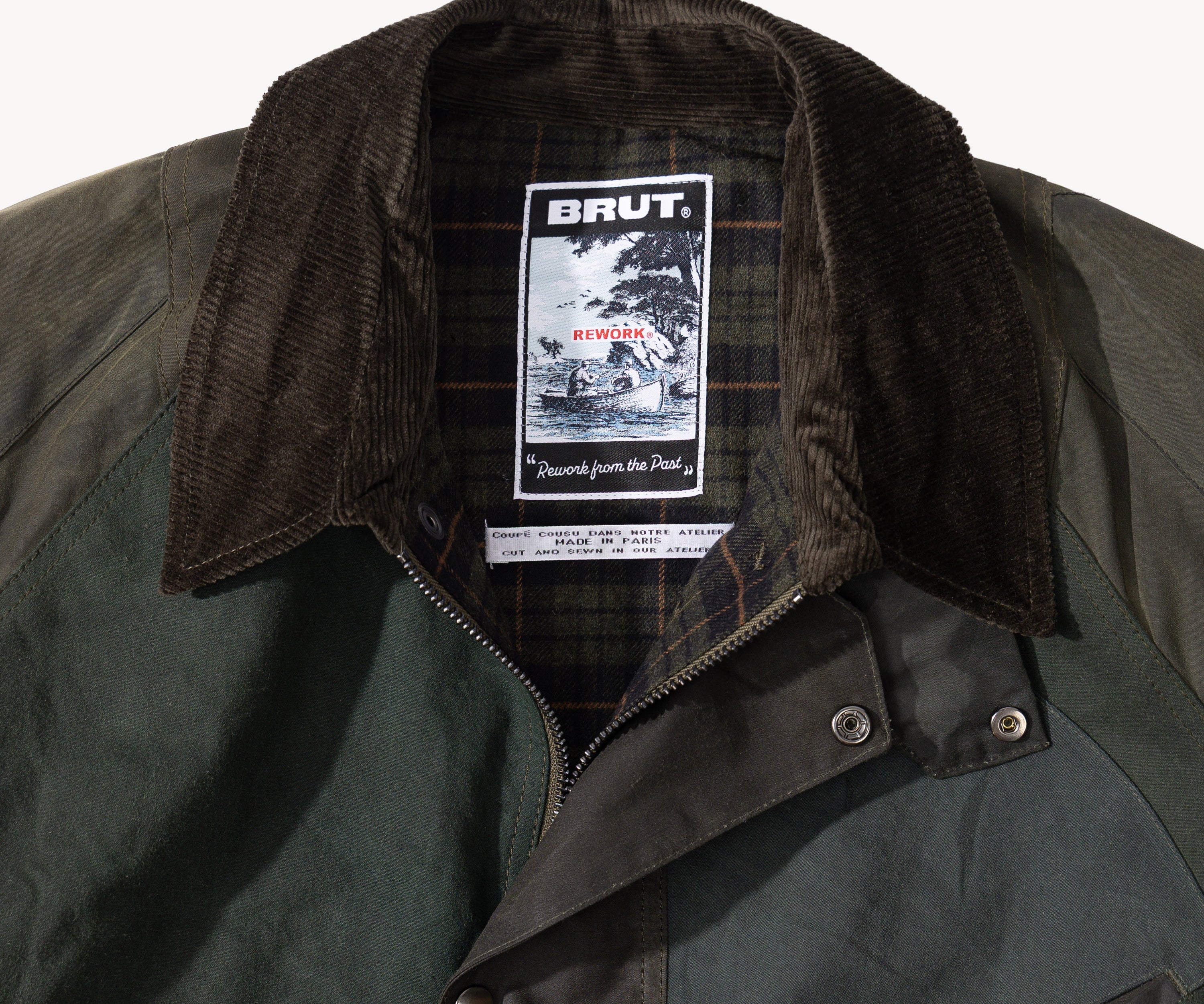 REWORK® KEEPER WAX JACKET - N° 048 Coats & Jackets LARGE / GREEN - BRUT Clothing US