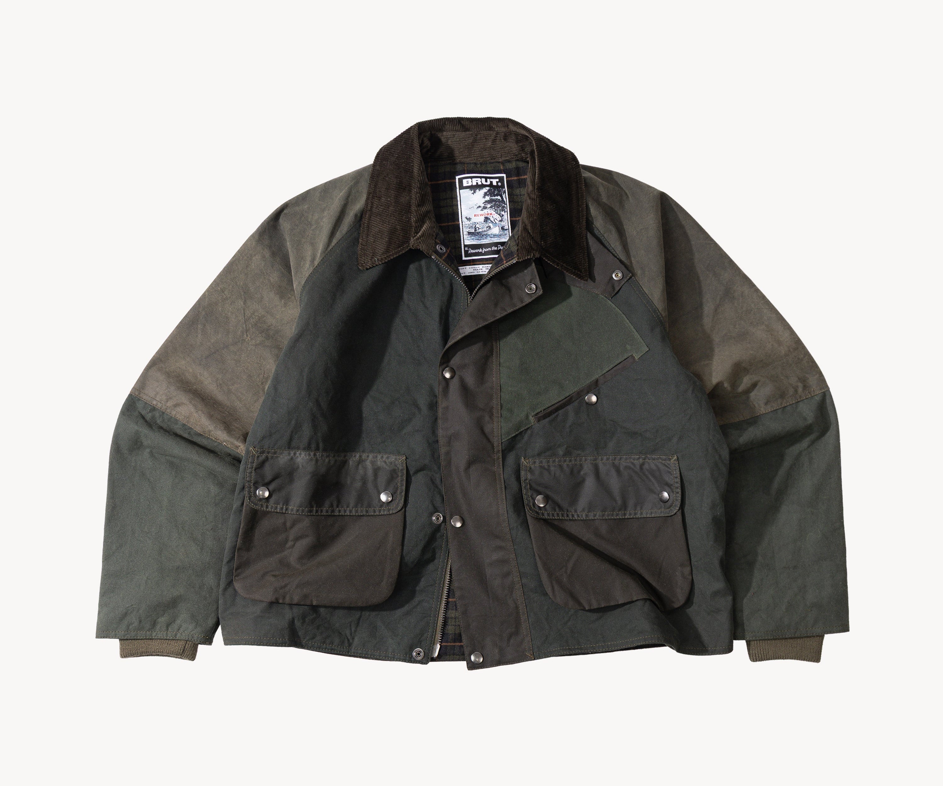 REWORK® KEEPER WAX JACKET - N° 054 Coats & Jackets LARGE / GREEN - BRUT Clothing US