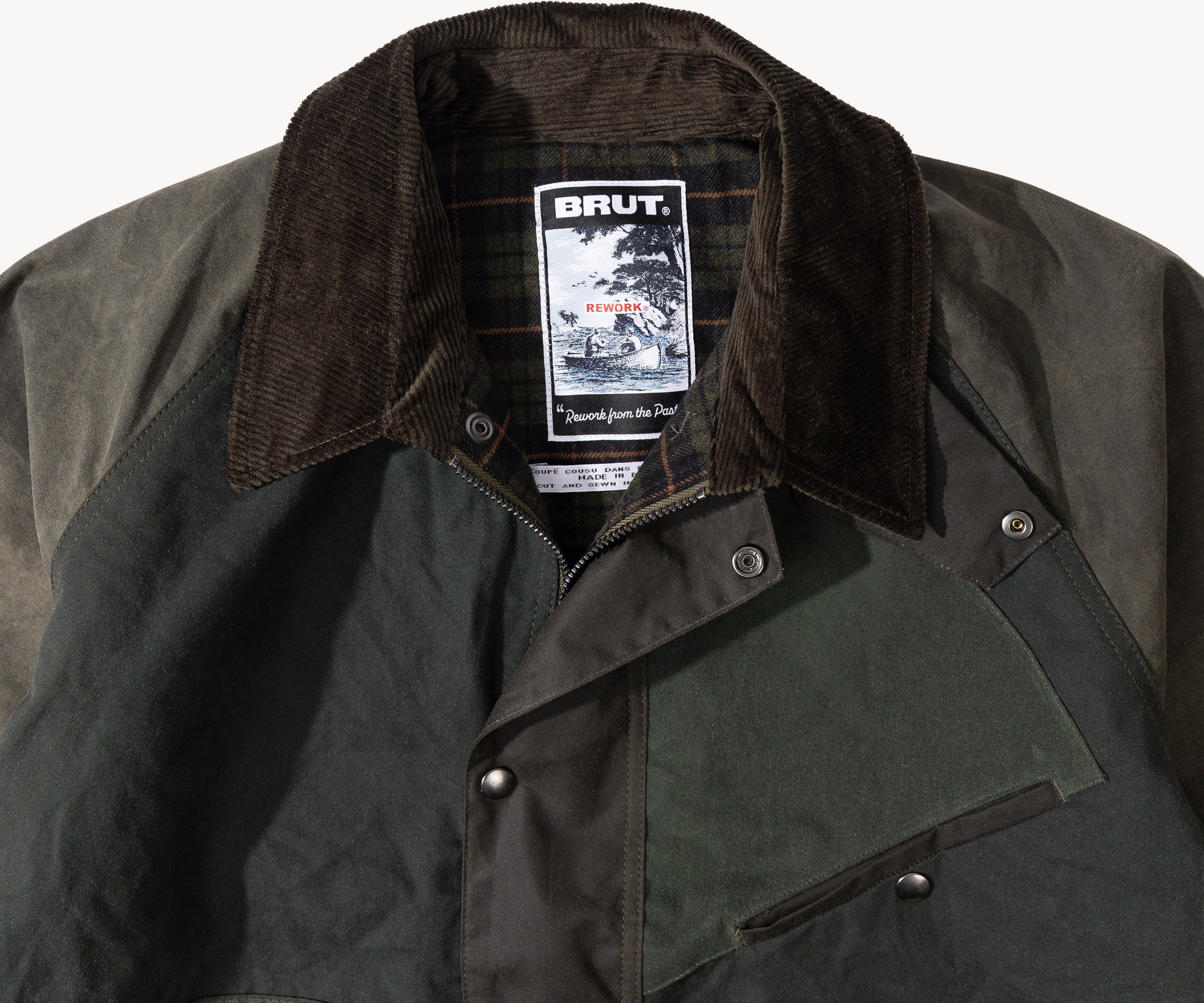 REWORK® KEEPER WAX JACKET - N° 054 Coats & Jackets LARGE / GREEN - BRUT Clothing US