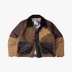 REWORK® KEEPER WAX JACKET - N° 016 Coats & Jackets MEDIUM / BROWN - BRUT Clothing US