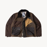 REWORK® KEEPER WAX JACKET - N° 017 Coats & Jackets MEDIUM / BROWN - BRUT Clothing US