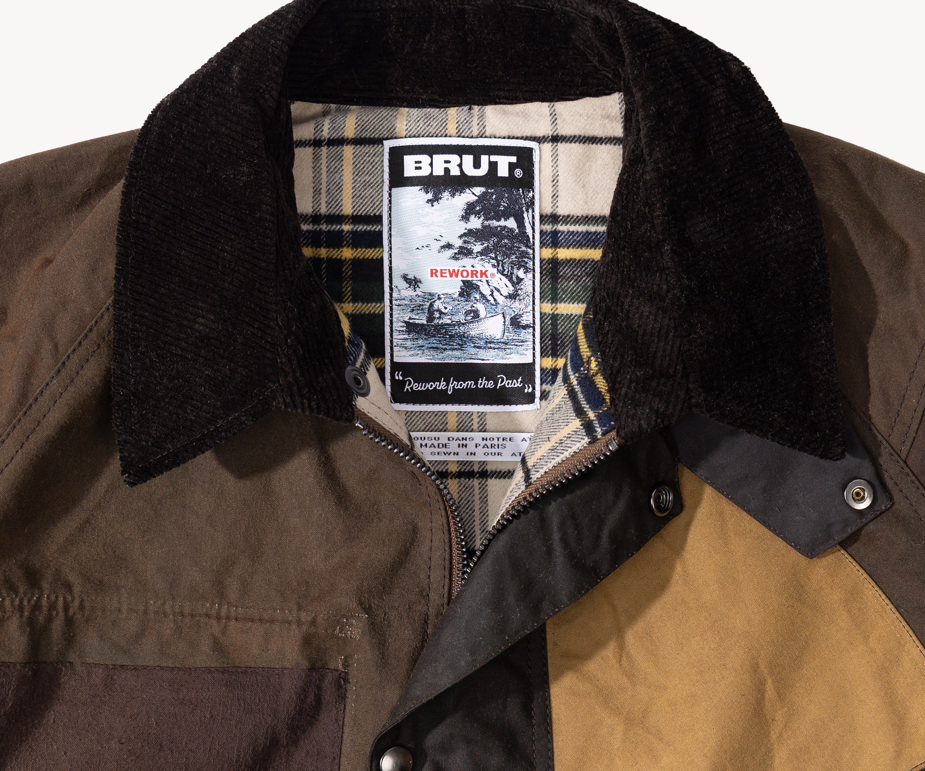 REWORK® KEEPER WAX JACKET - N° 017 Coats & Jackets MEDIUM / BROWN - BRUT Clothing US